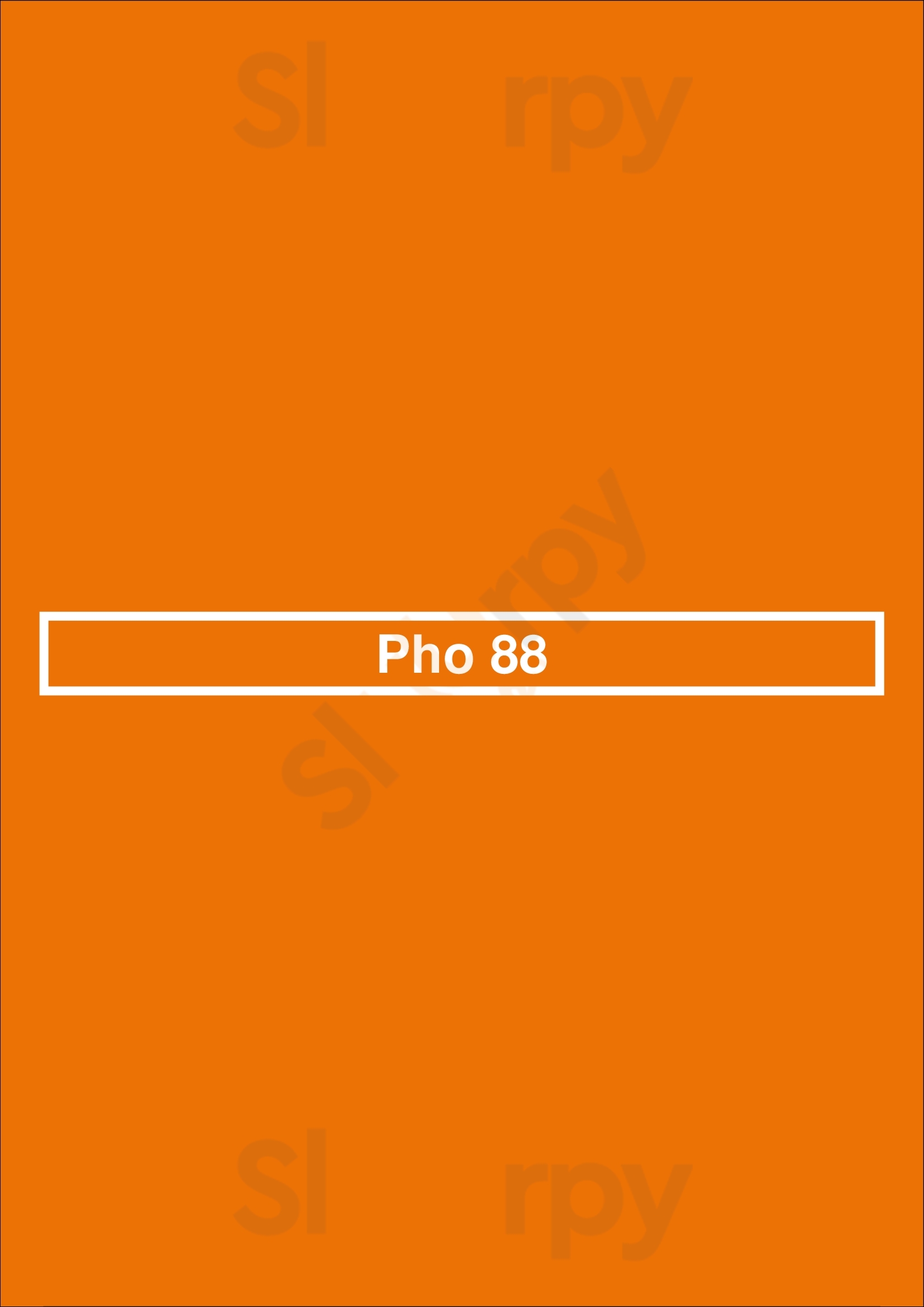 Pho 88 Orlando Menu - 1