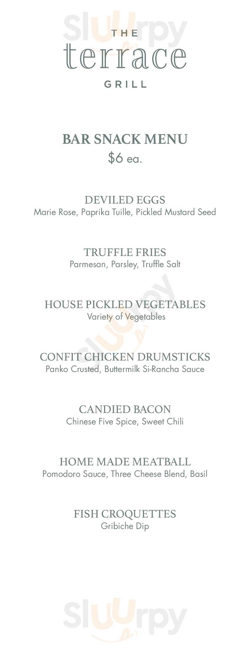 The Terrace Grill Fort Lauderdale Menu - 1