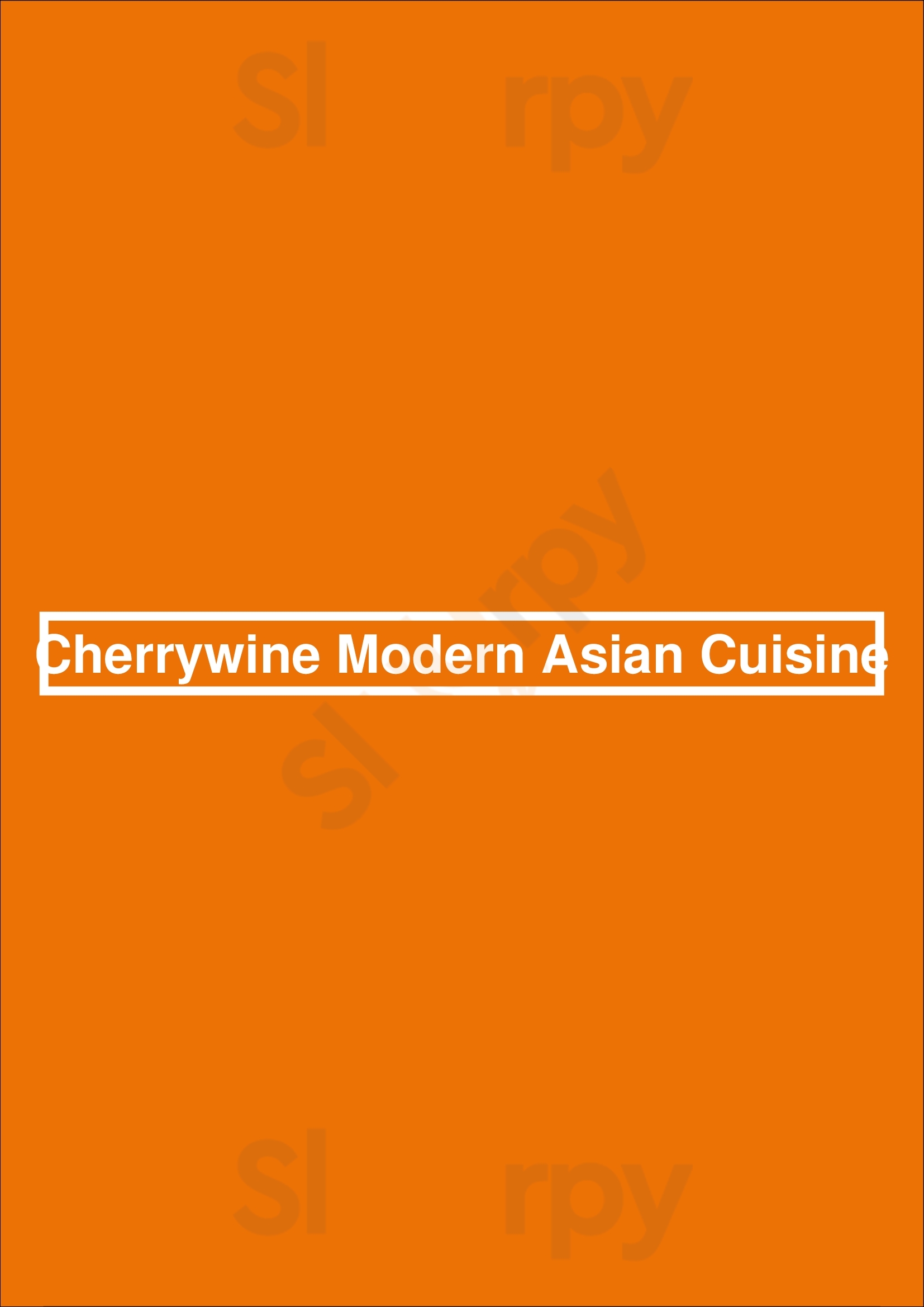 Cherry Wine Modern Asian Cuisine La Jolla Menu - 1