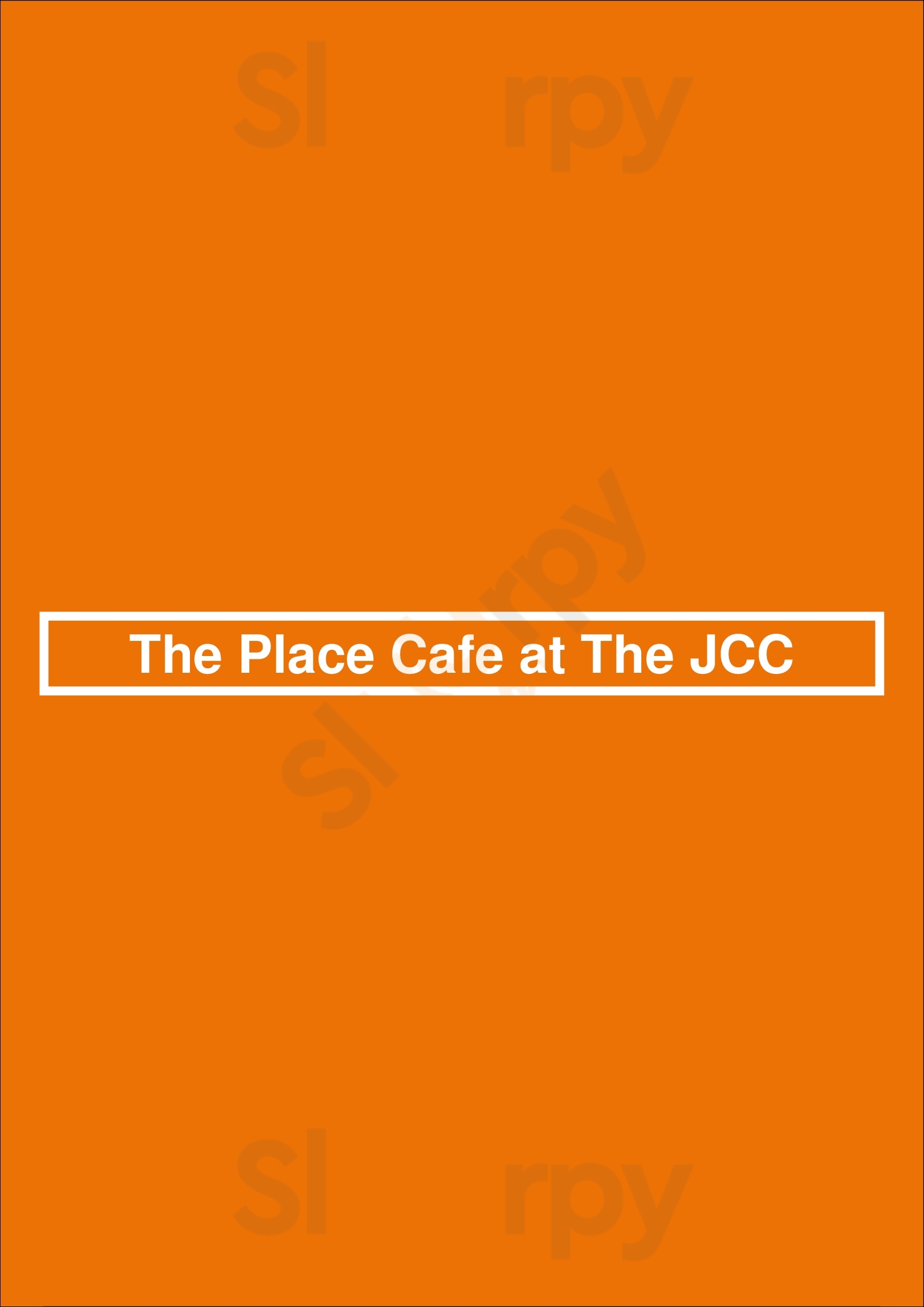 The Place Cafe At The Jcc La Jolla Menu - 1