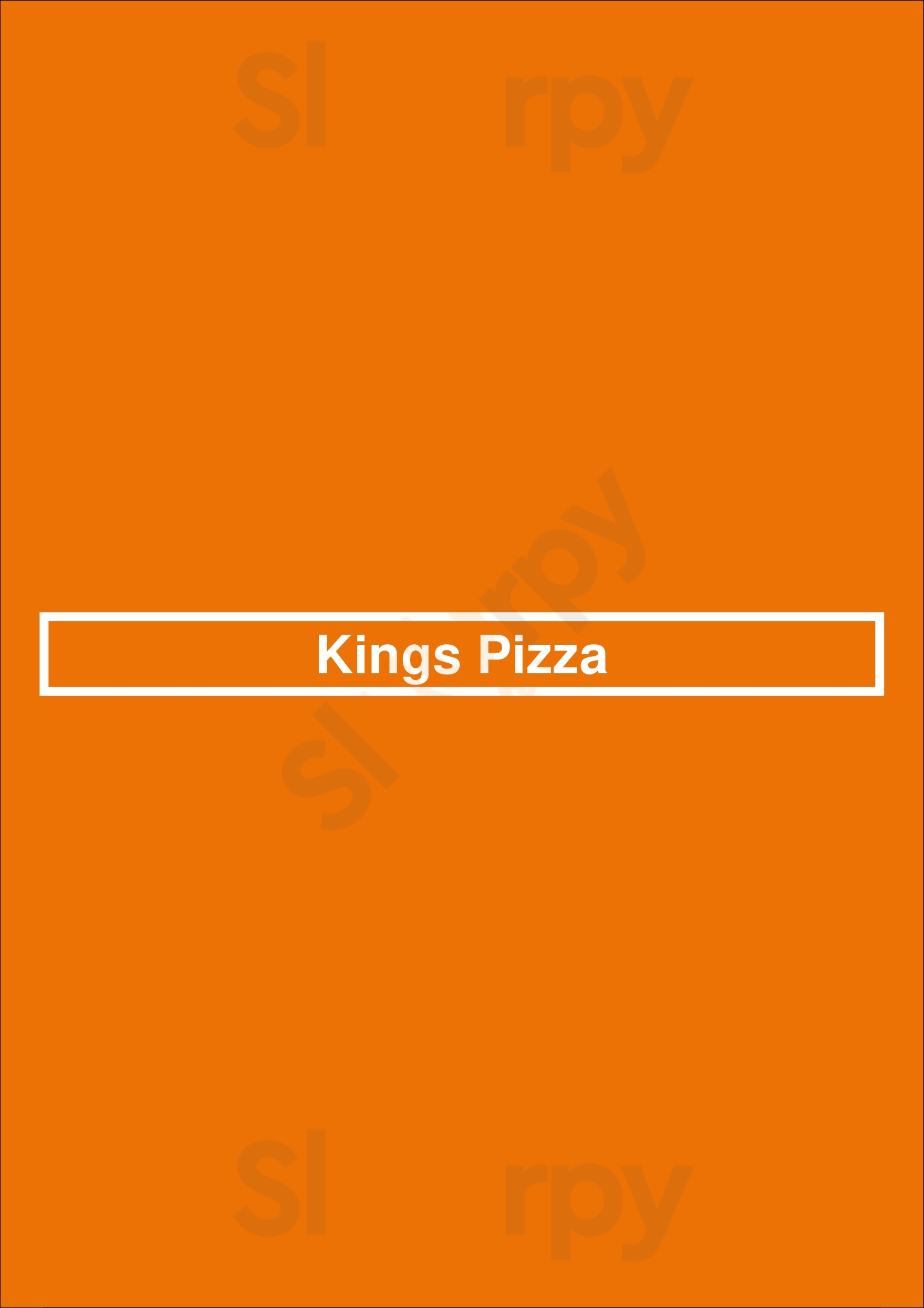Main Menu - Kings Pizza