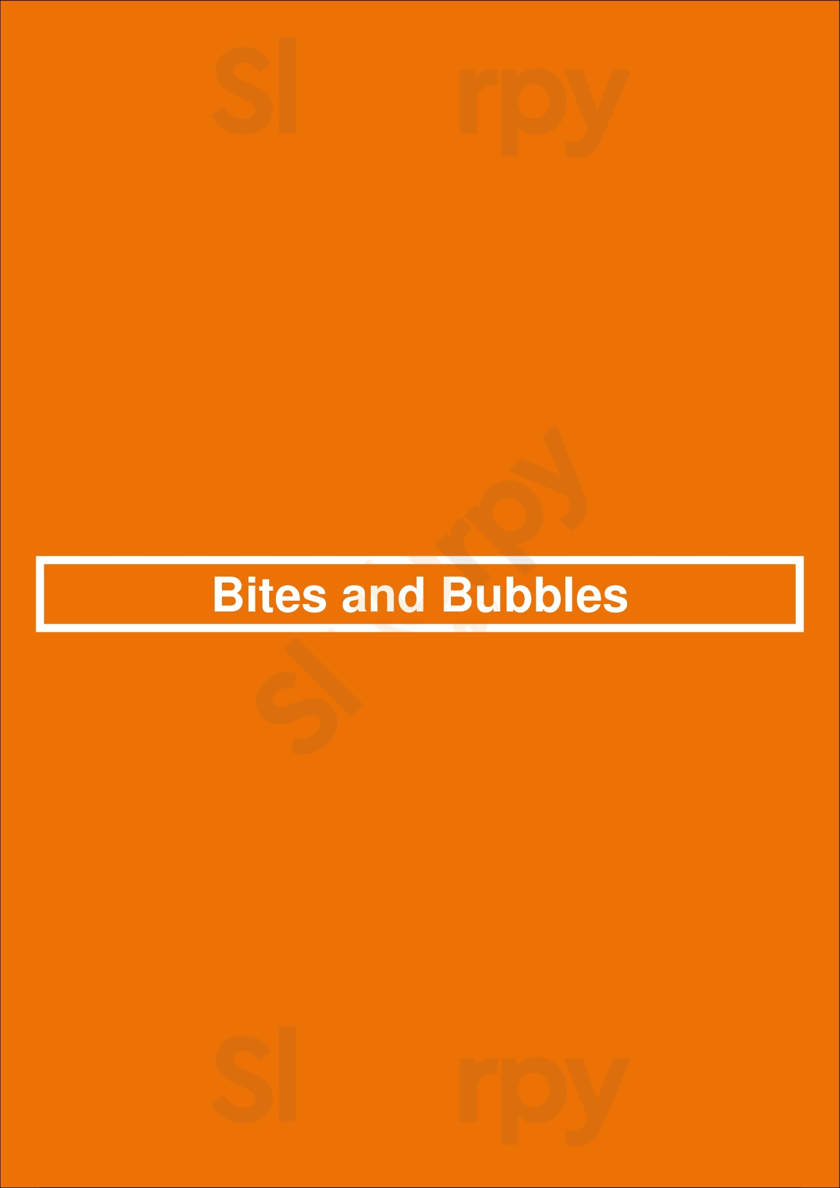 Bites And Bubbles Orlando Menu - 1