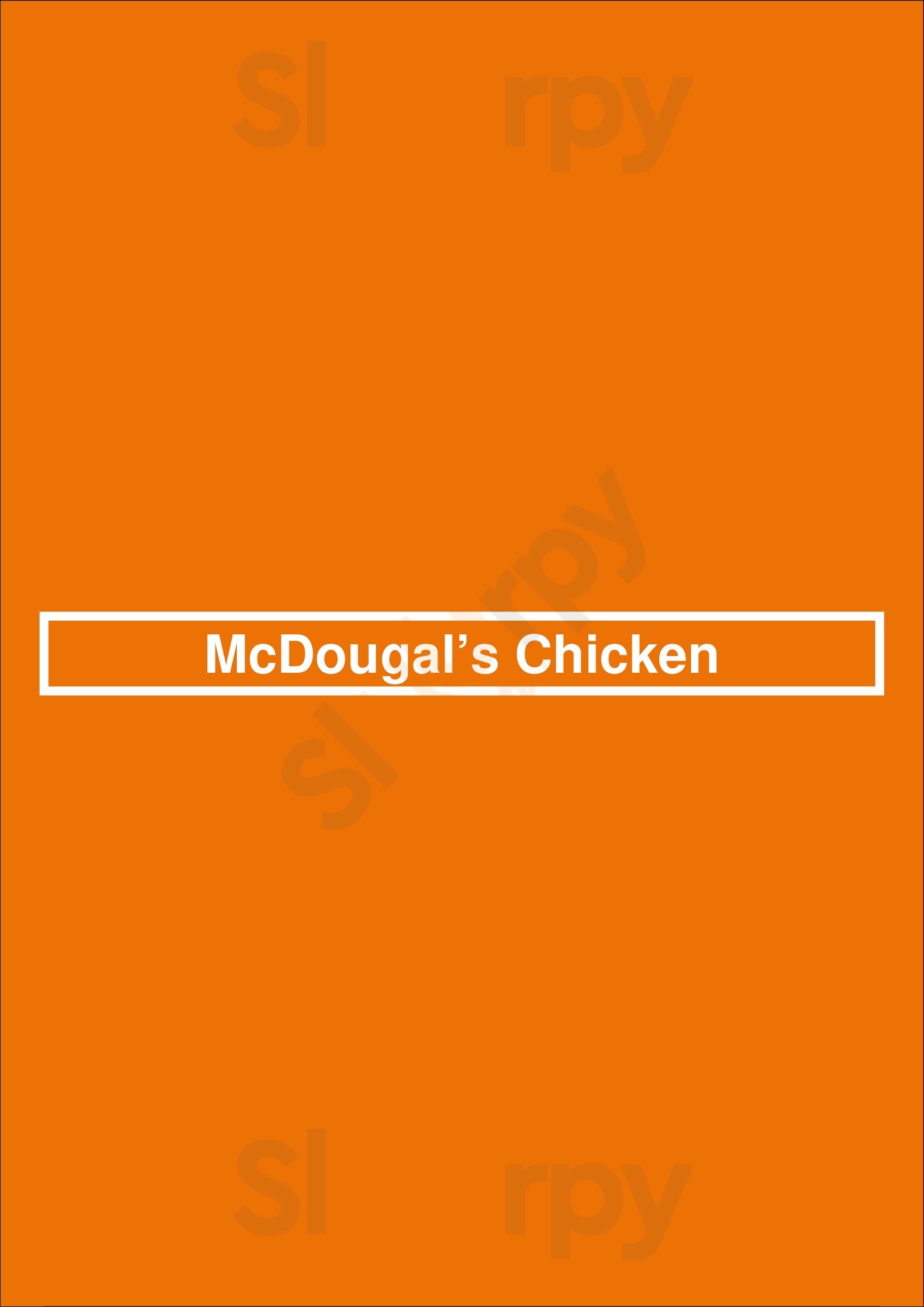 Main Menu - Mcdougal’s Chicken