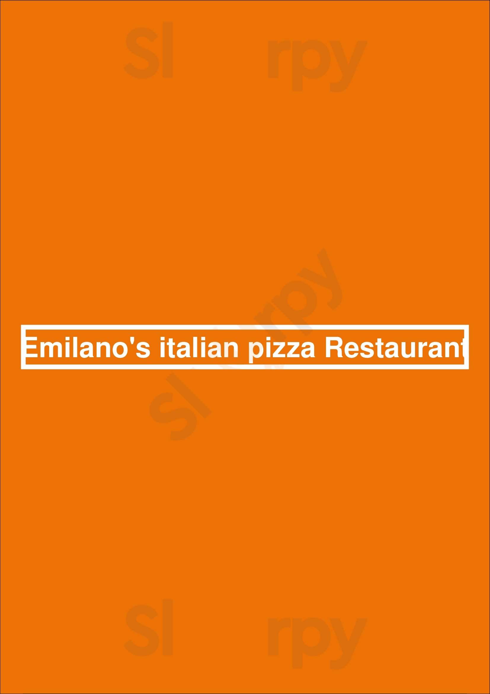 Emilano's Italian Pizza Restaurant Nashville Menu - 1