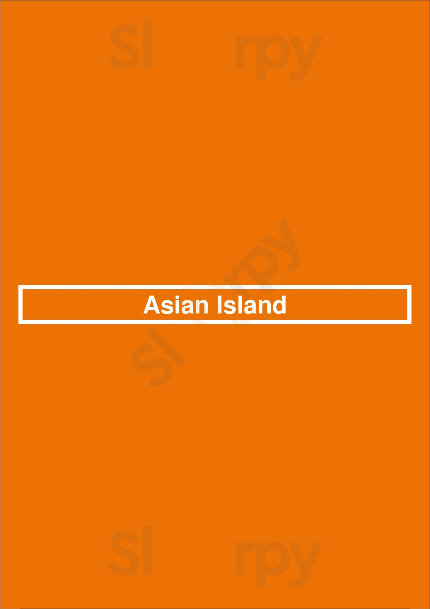 Asian Island Scottsdale Menu - 1