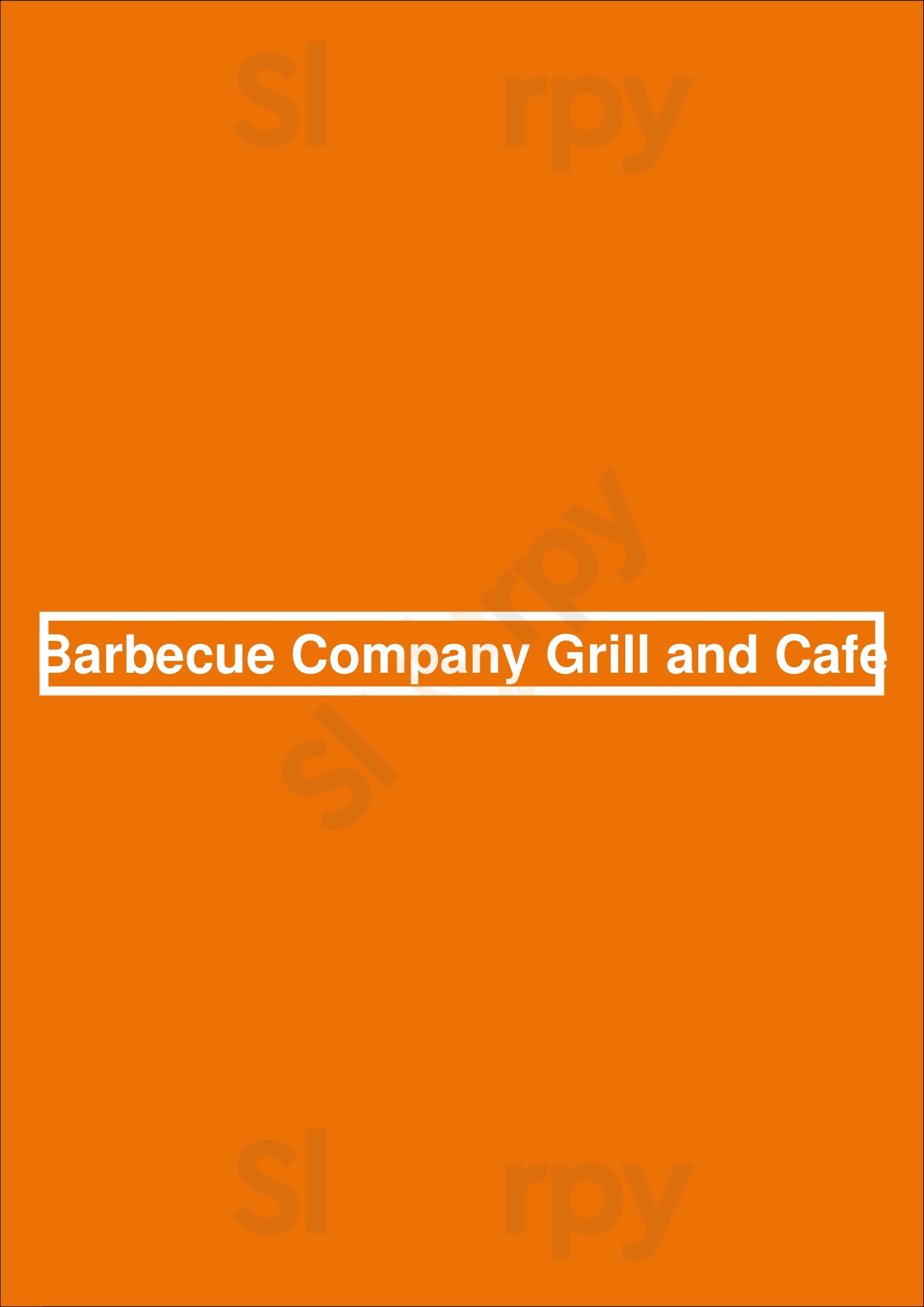 Barbecue Company Grill And Cafe Phoenix Menu - 1