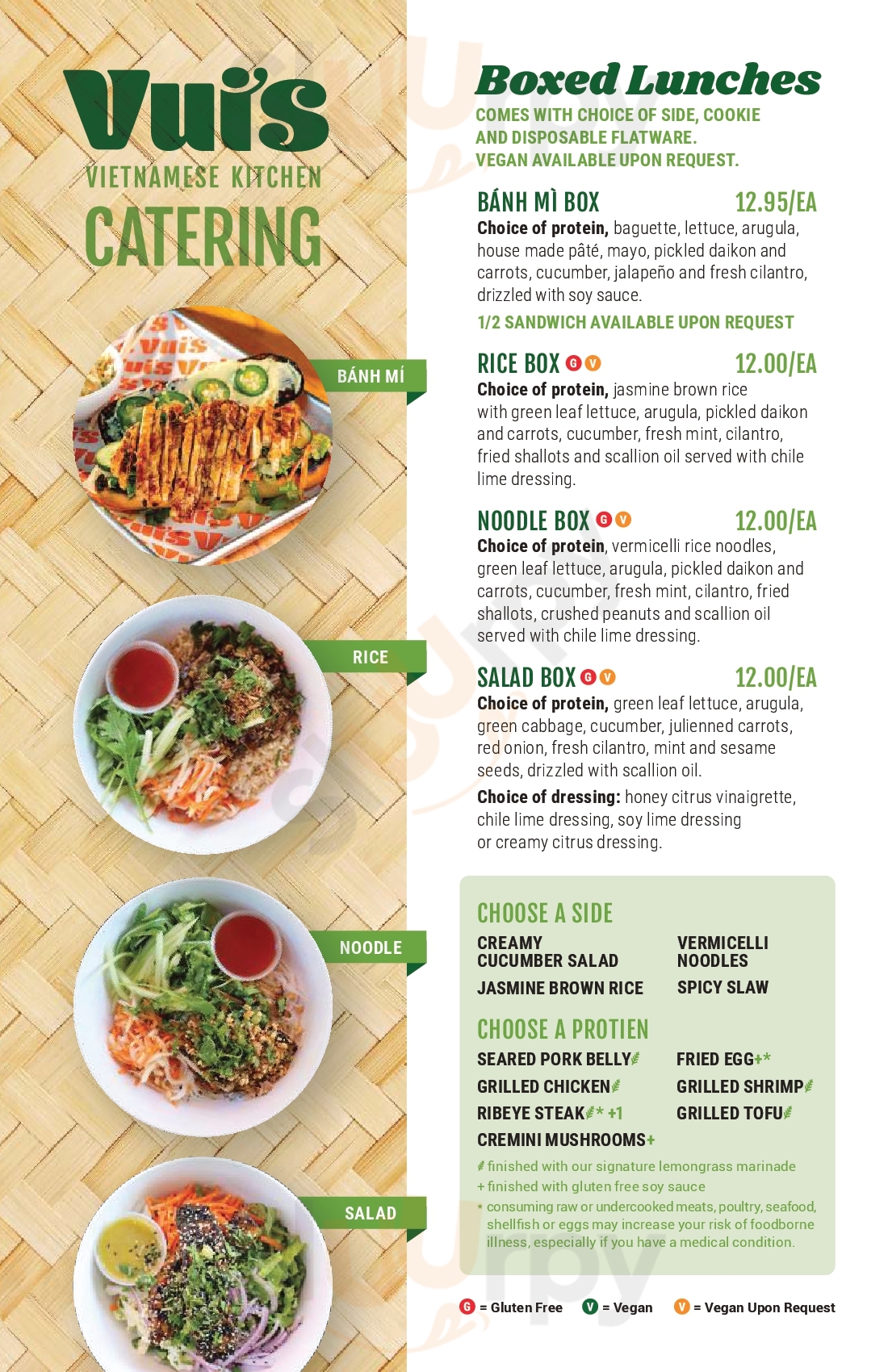 Main Menu - Vui’s Kitchen