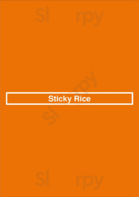 Sticky Rice menu
