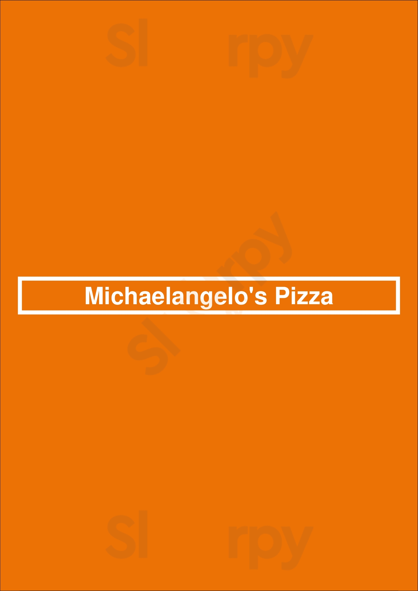 Main Menu - Michaelangelo's Pizza