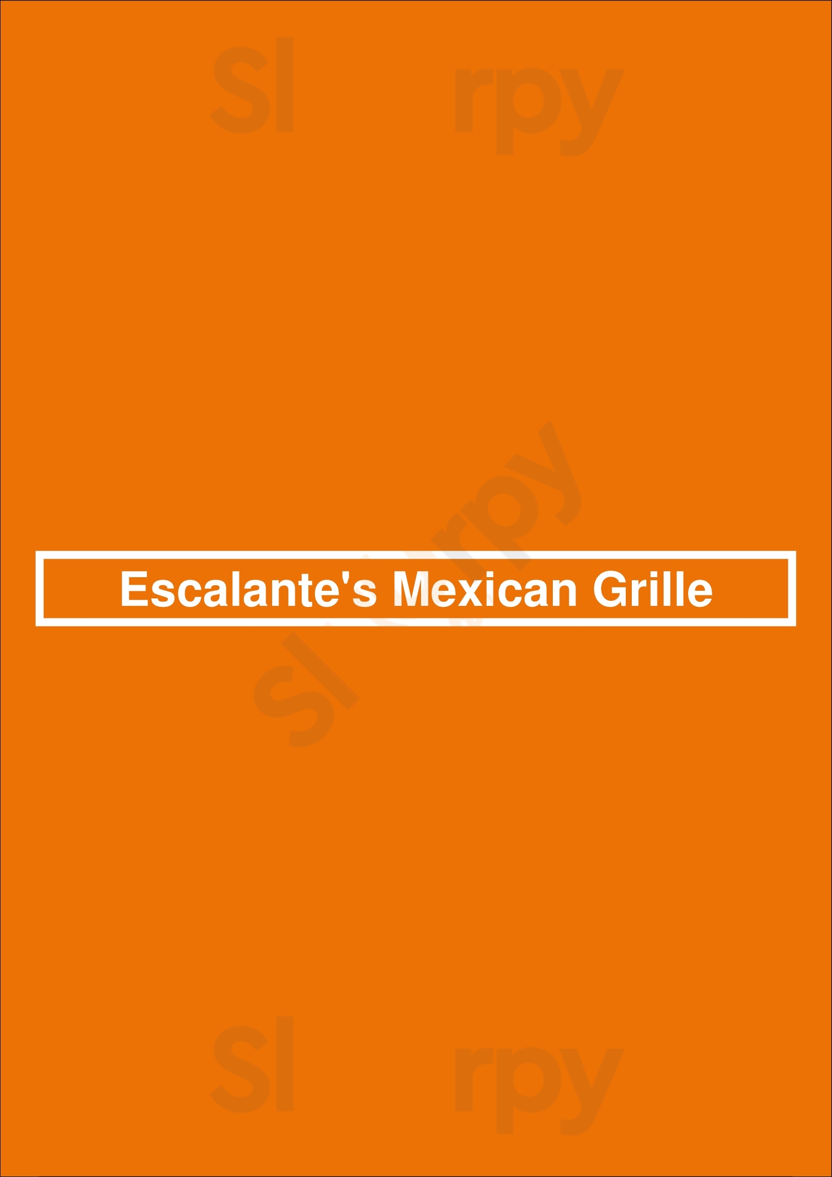 Escalante's Mexican Grille Houston Menu - 1