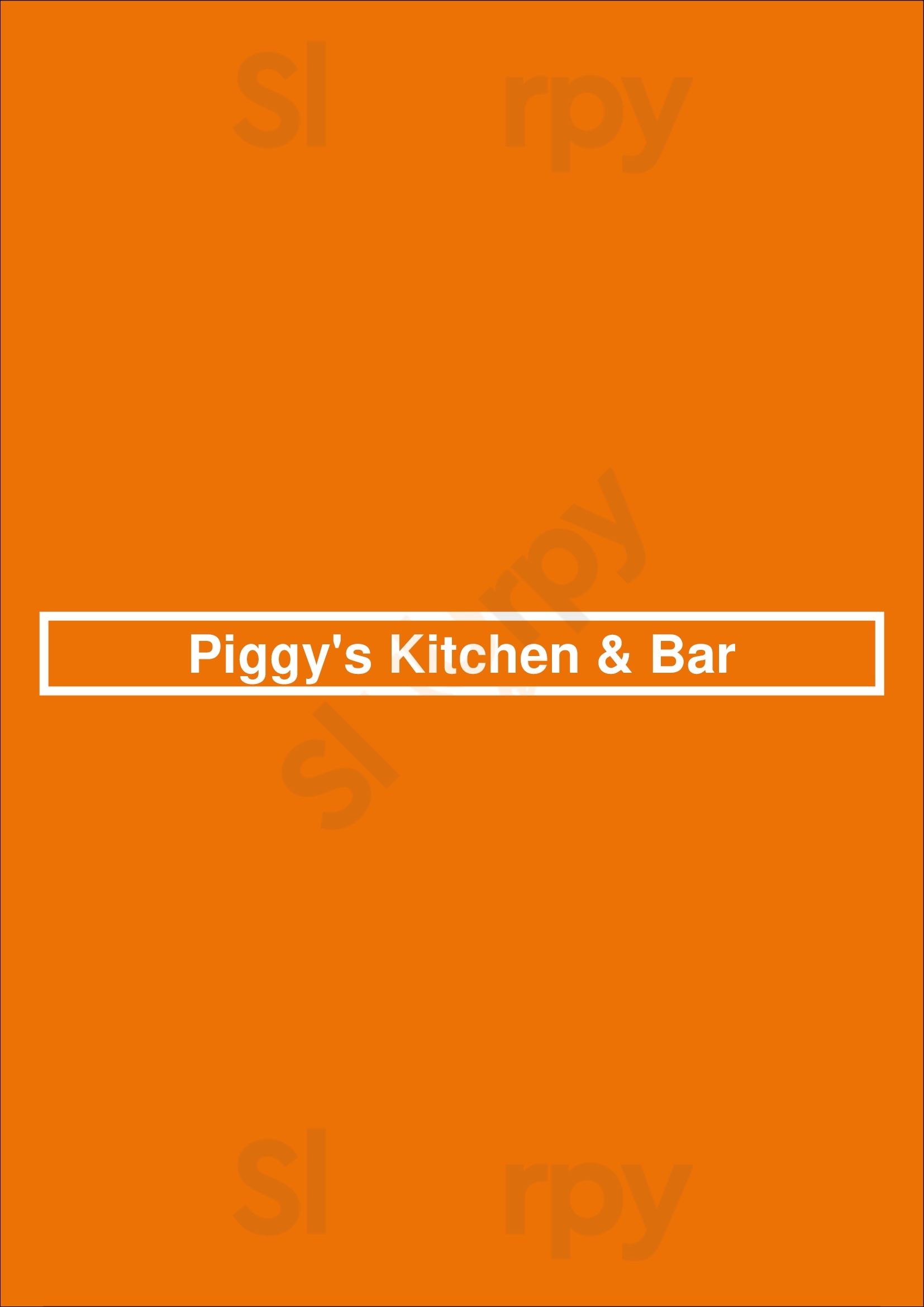 Piggy's Kitchen & Bar Houston Menu - 1