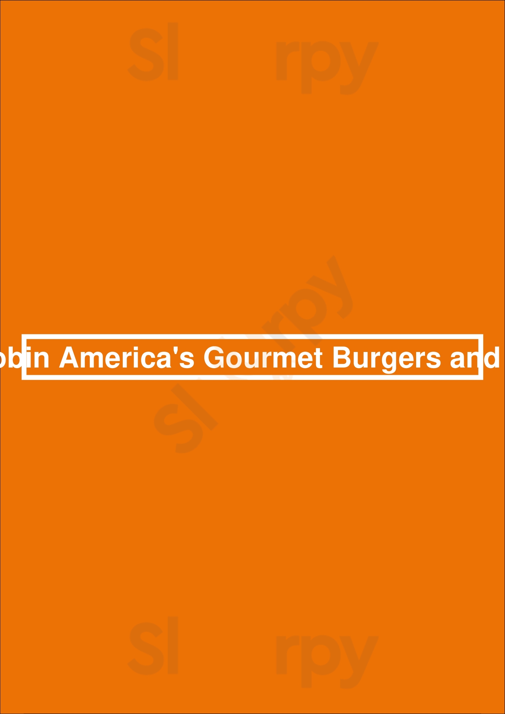 Main Menu - Red Robin America's Gourmet Burgers And Spirits