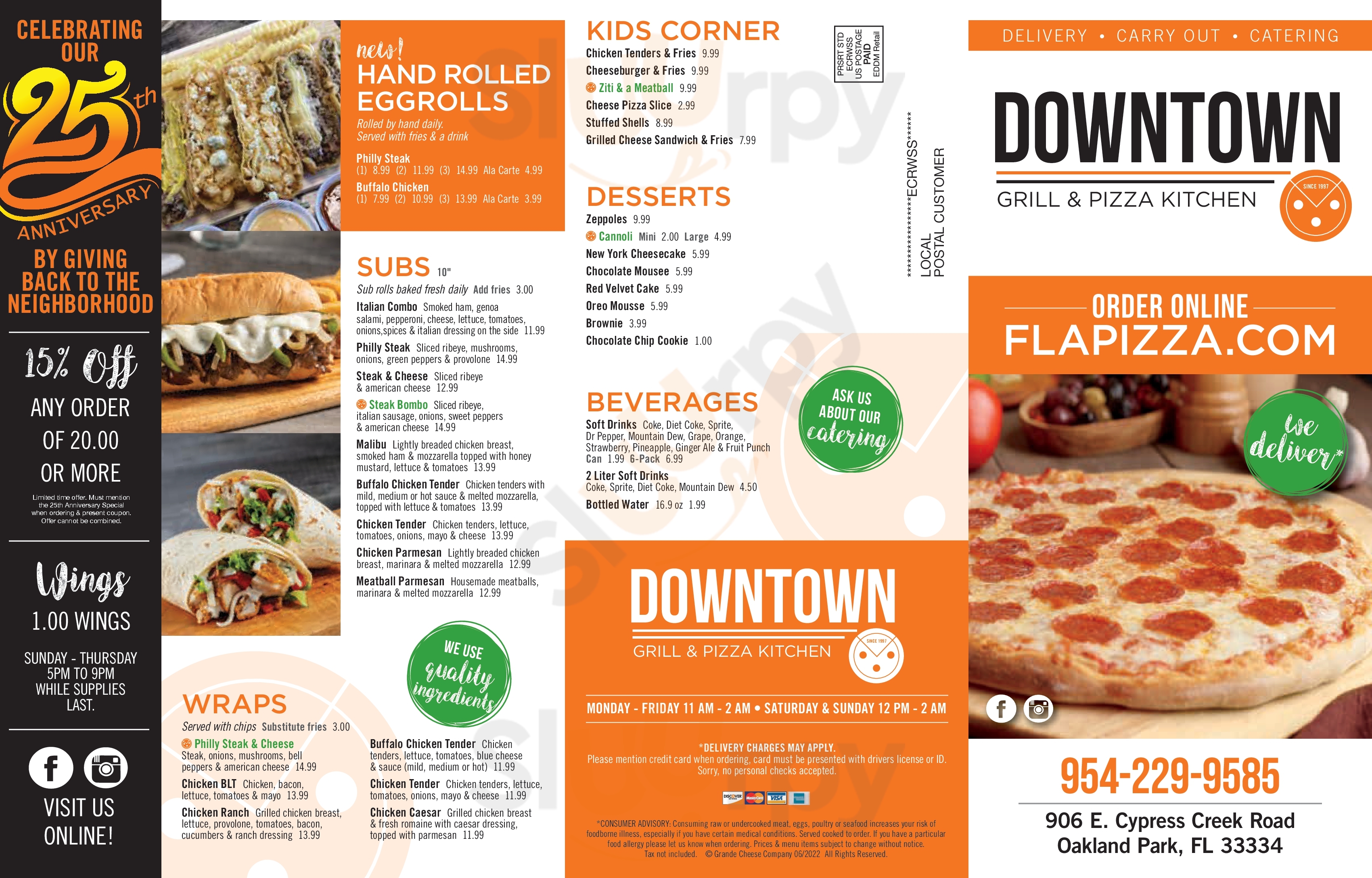 New York Pizza And Subs Fort Lauderdale Menu - 1