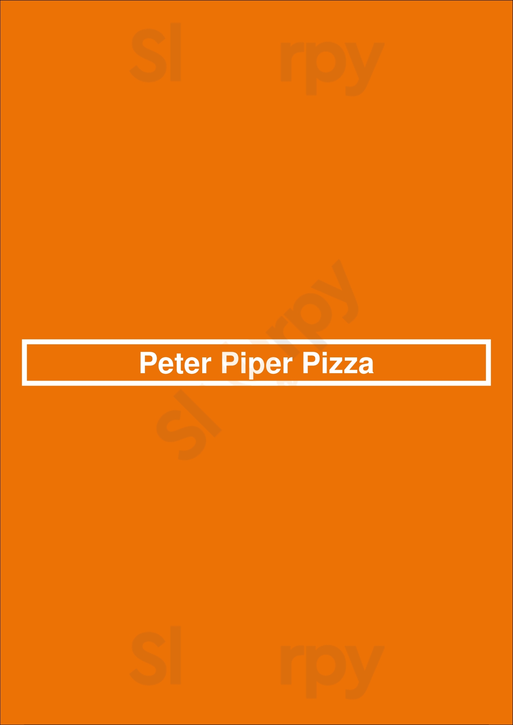 Peter Piper Pizza Scottsdale Menu - 1