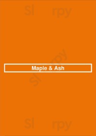Maple & Ash menu