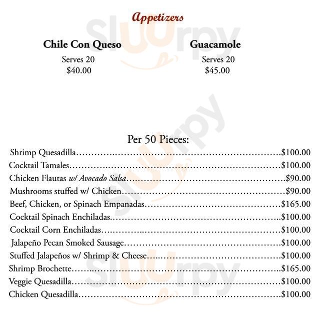 Seco's Latin Cuisine Houston Menu - 1