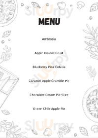 Pie Snob menu