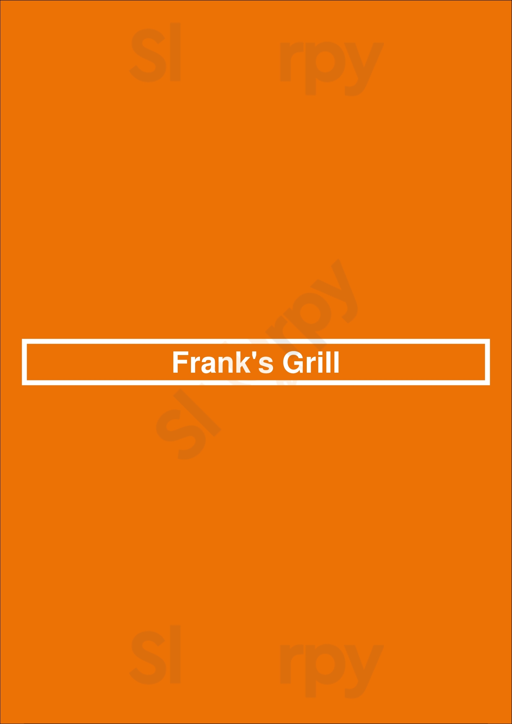 Frank's Grill Houston Menu - 1