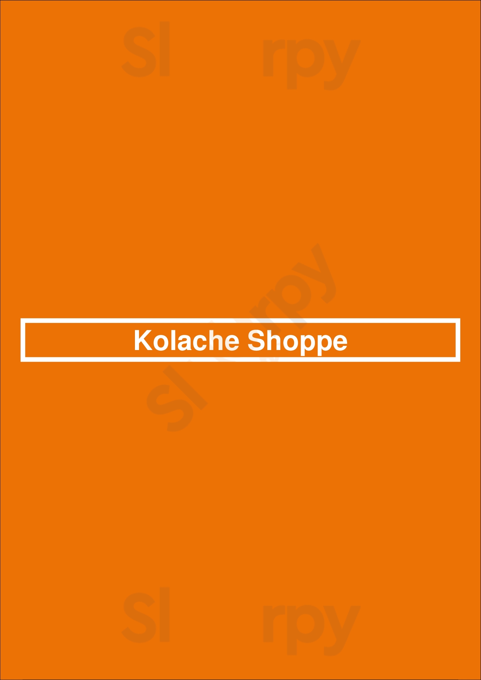 Kolache Shoppe - Greenway Houston Menu - 1