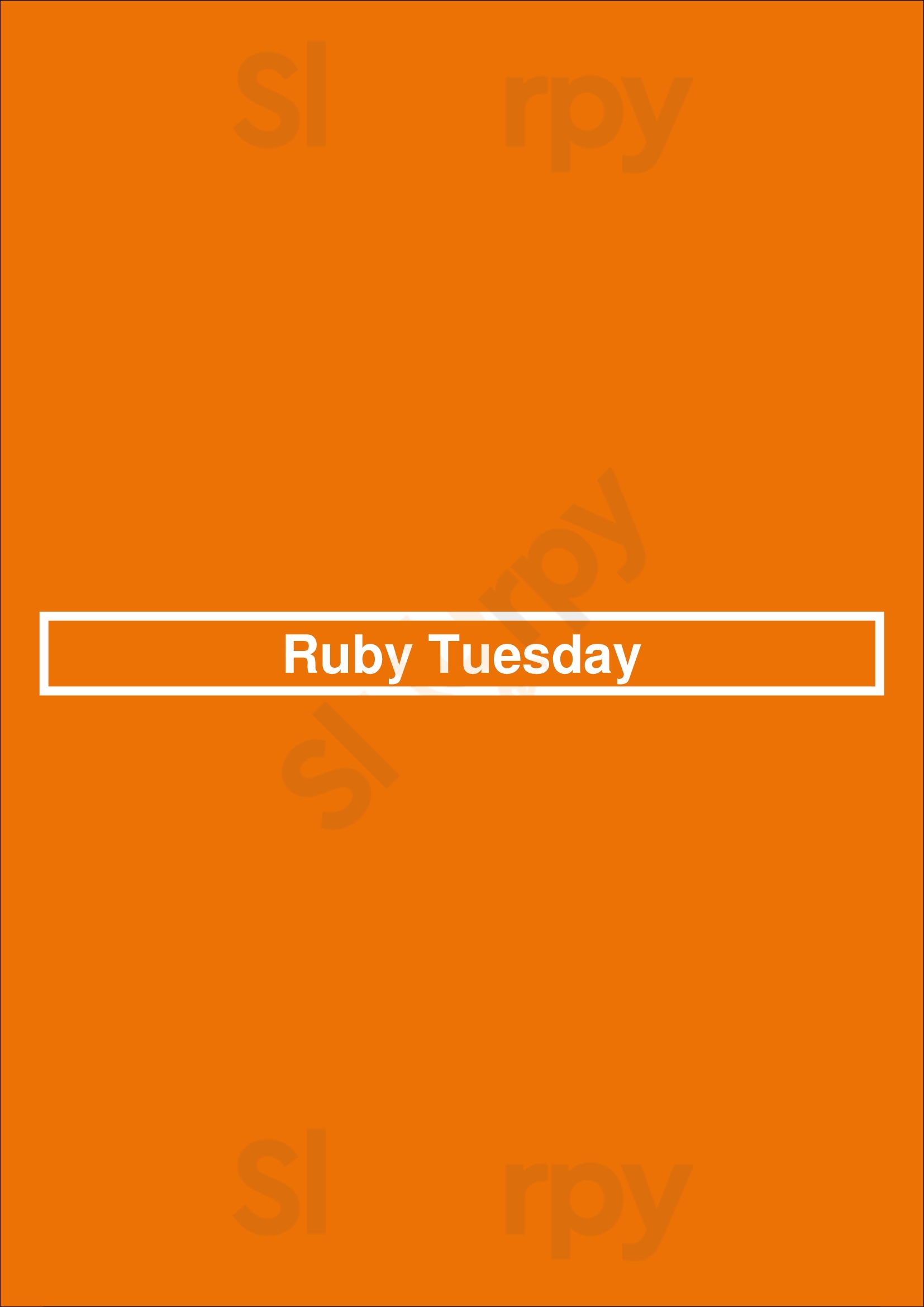 Ruby Tuesday Nashville Menu - 1