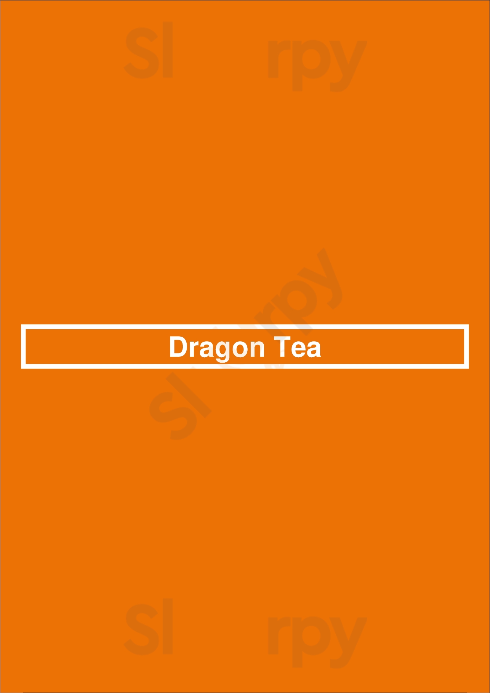 Main Menu - Dragon Tea