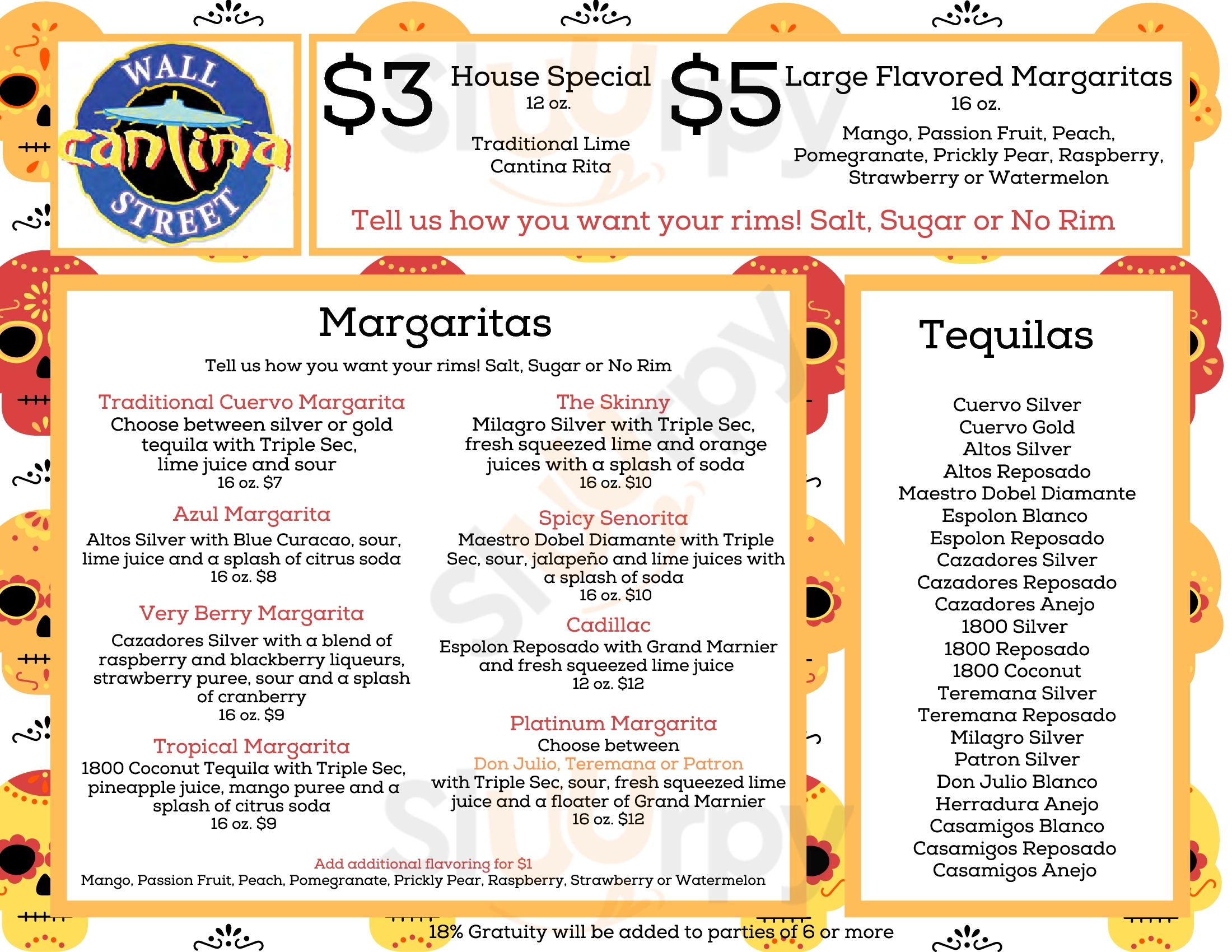 Wall Street Cantina Orlando Menu - 1