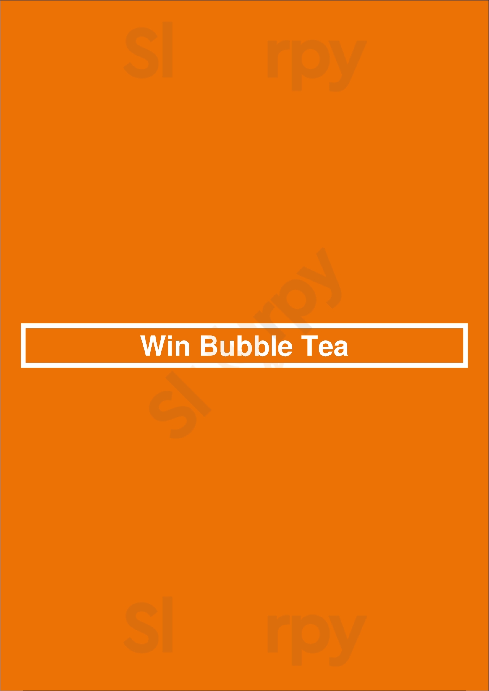 Win Bubble Tea Nashville Menu - 1