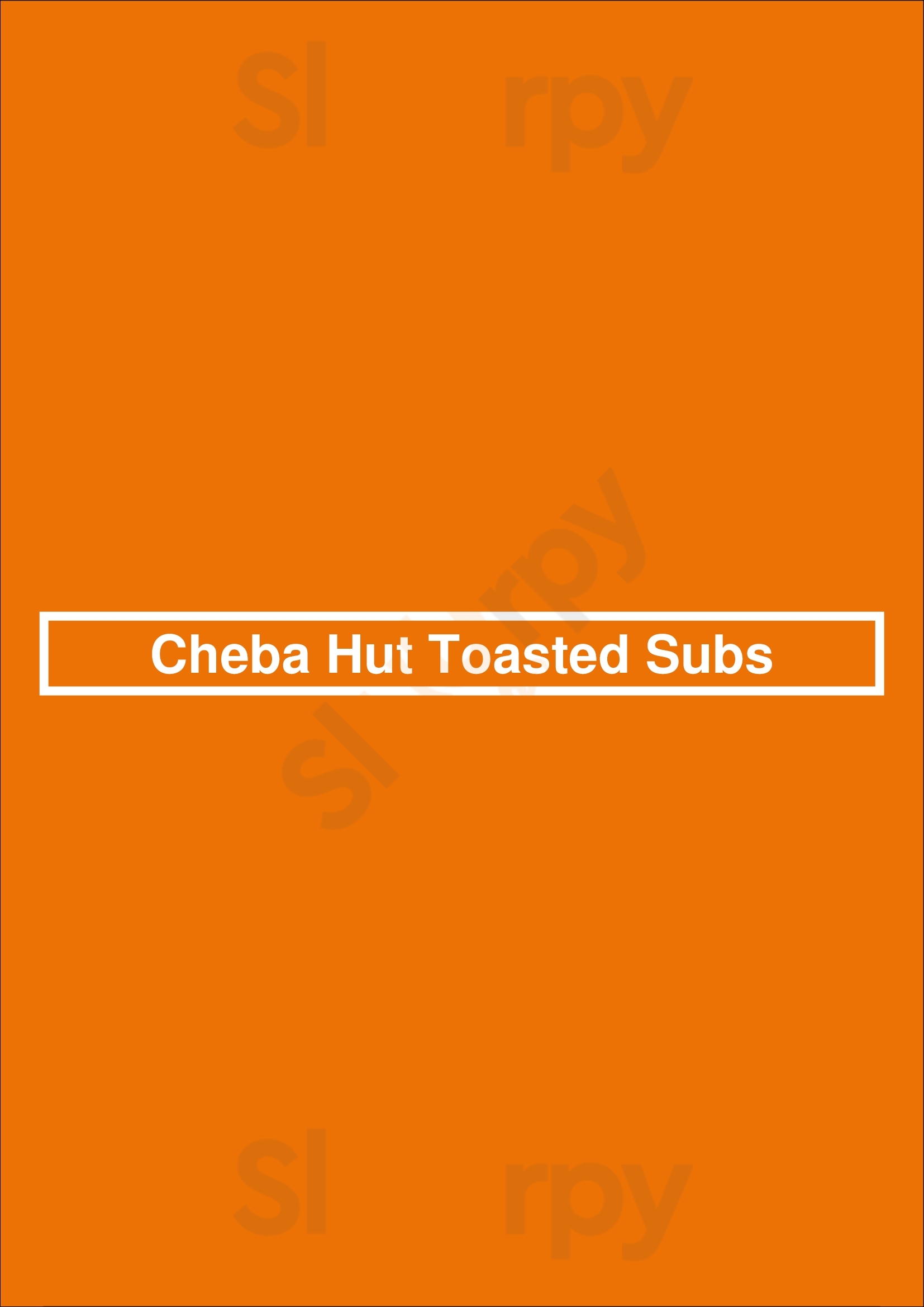 Cheba Hut Toasted Subs Phoenix Menu - 1