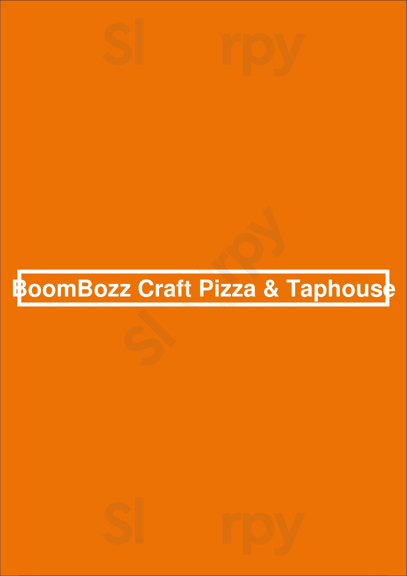 Boombozz Craft Pizza & Taphouse Nashville Menu - 1