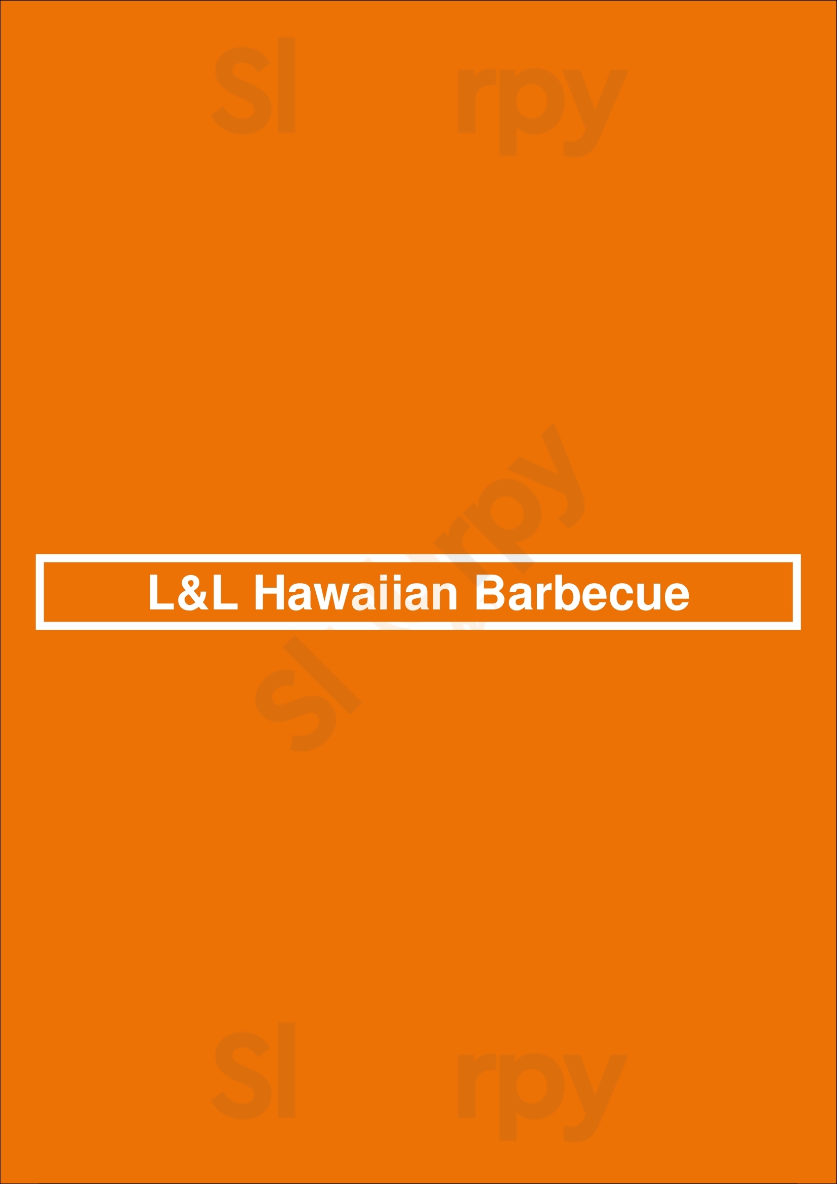 L&l Hawaiian Barbecue Honolulu Menu - 1