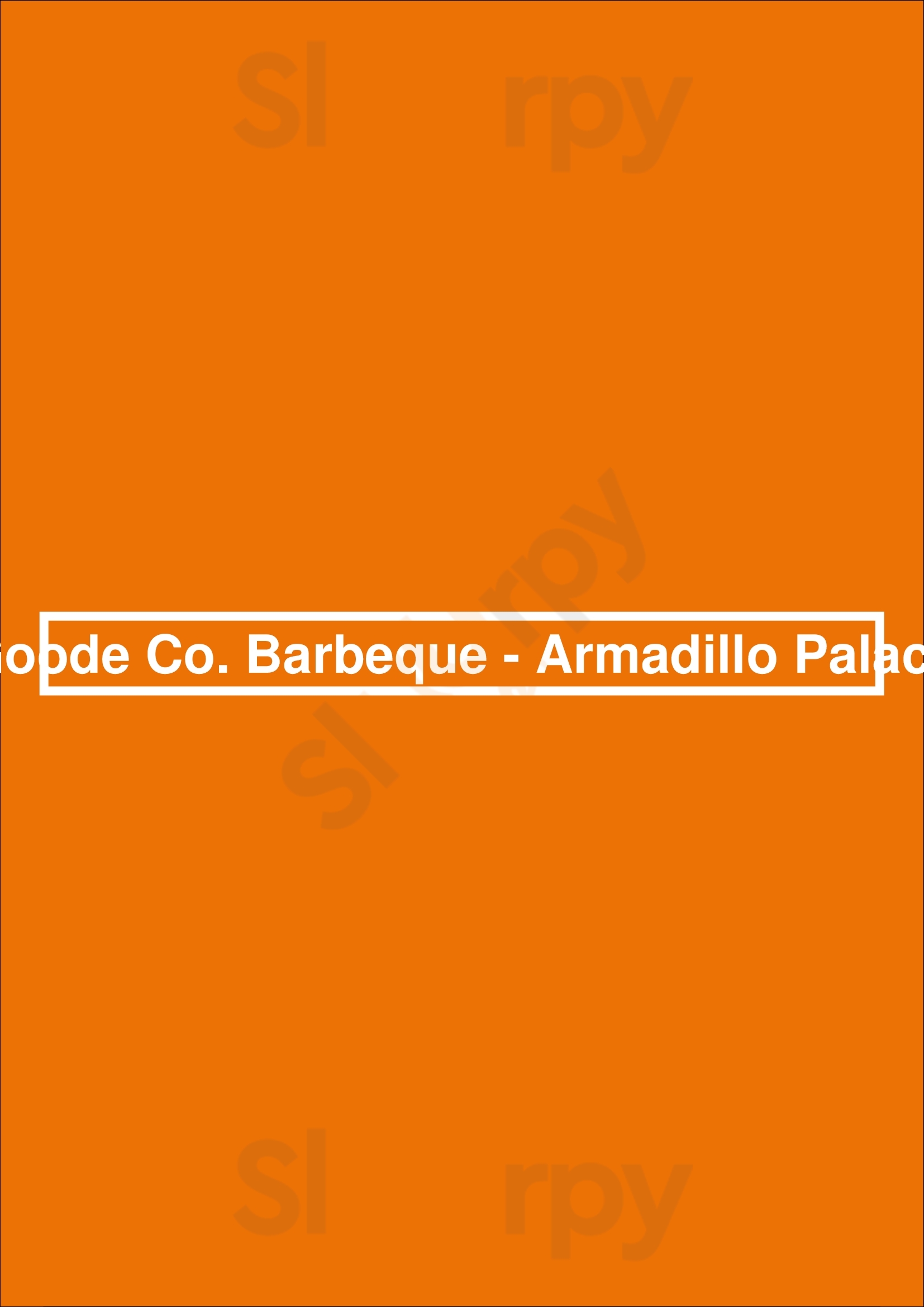 Goode Co. Barbeque - Armadillo Palace Houston Menu - 1