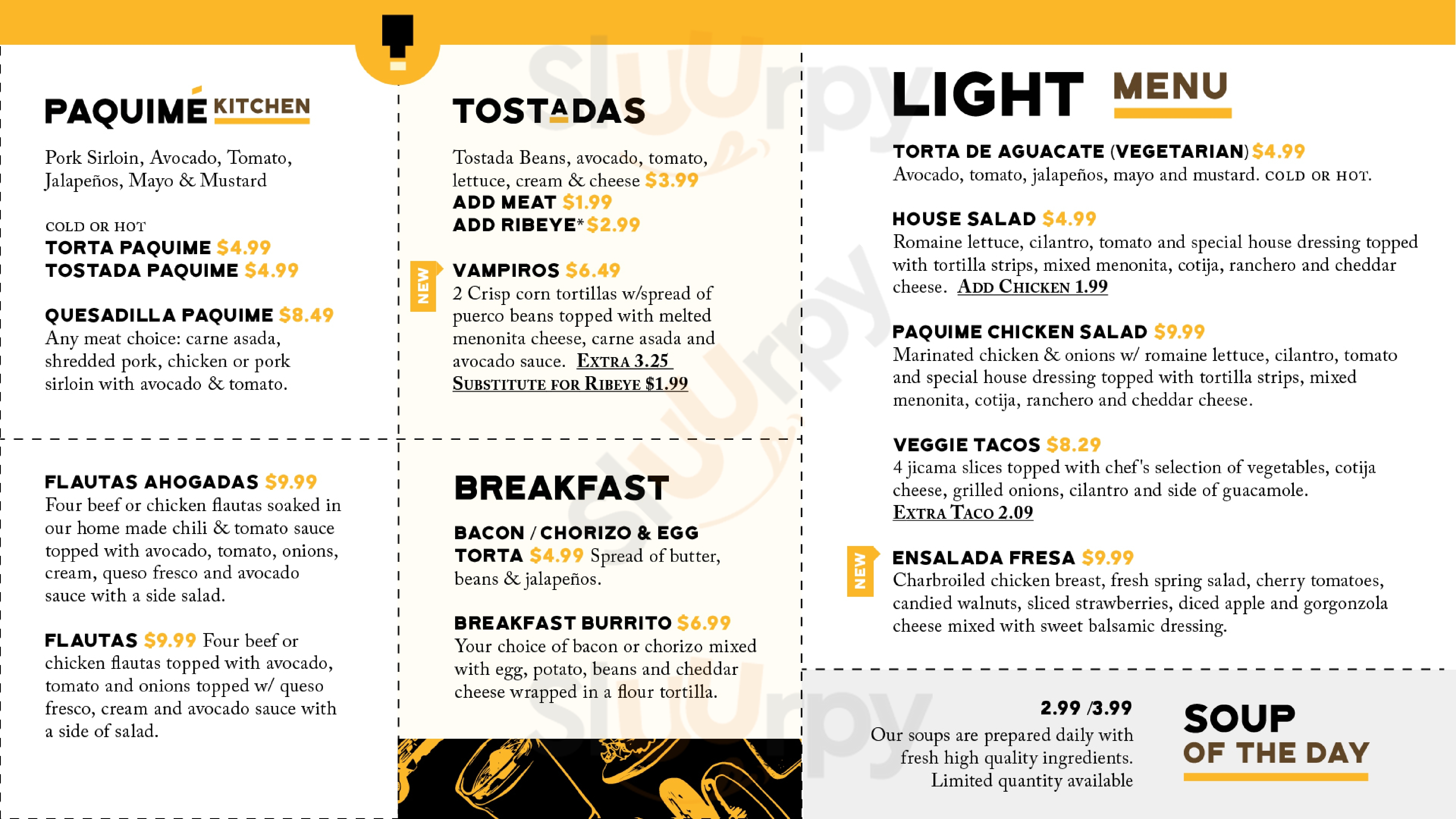 Tortas Paquime Phoenix Menu - 1