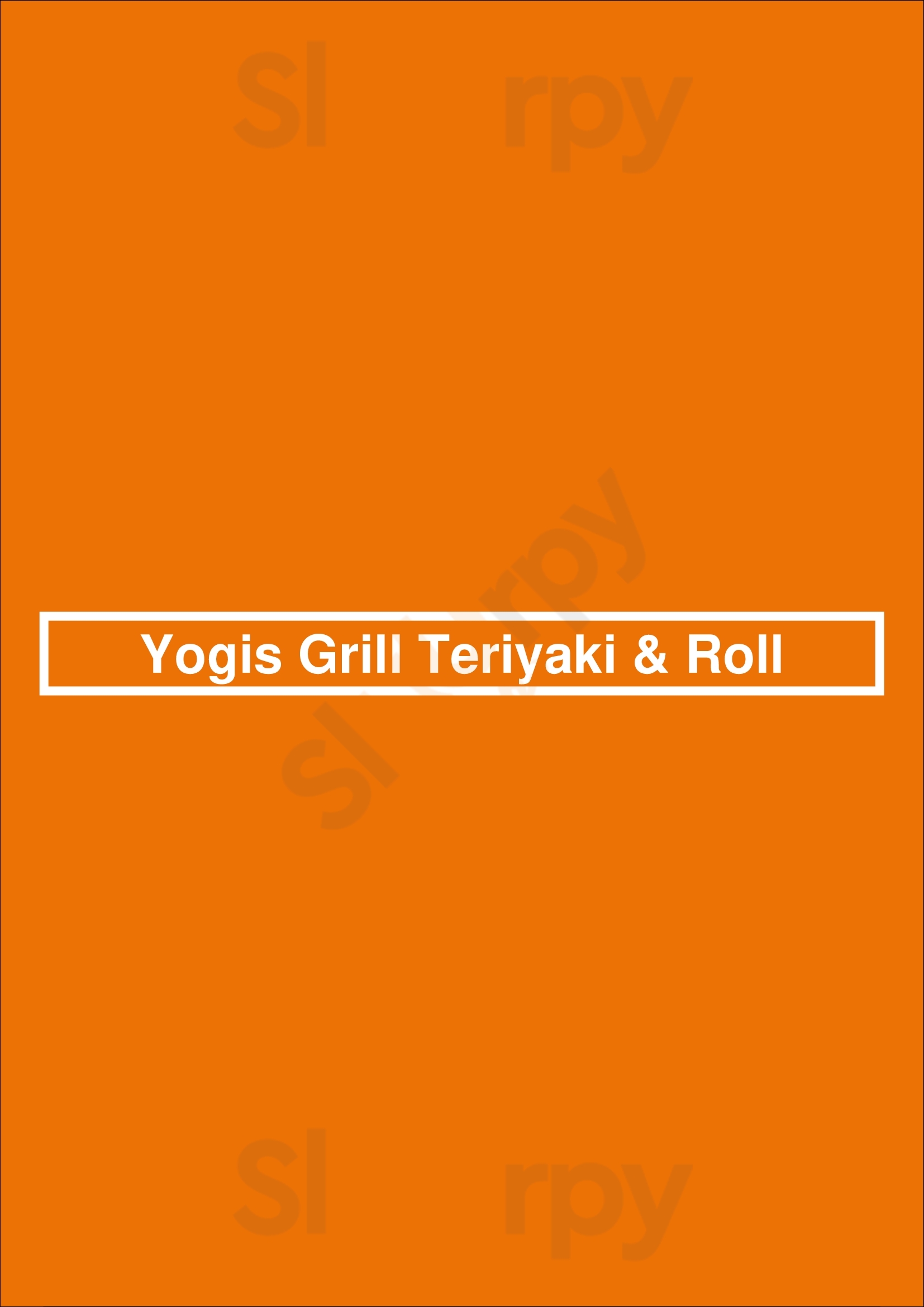 Yogis Grill Teriyaki & Roll Phoenix Menu - 1