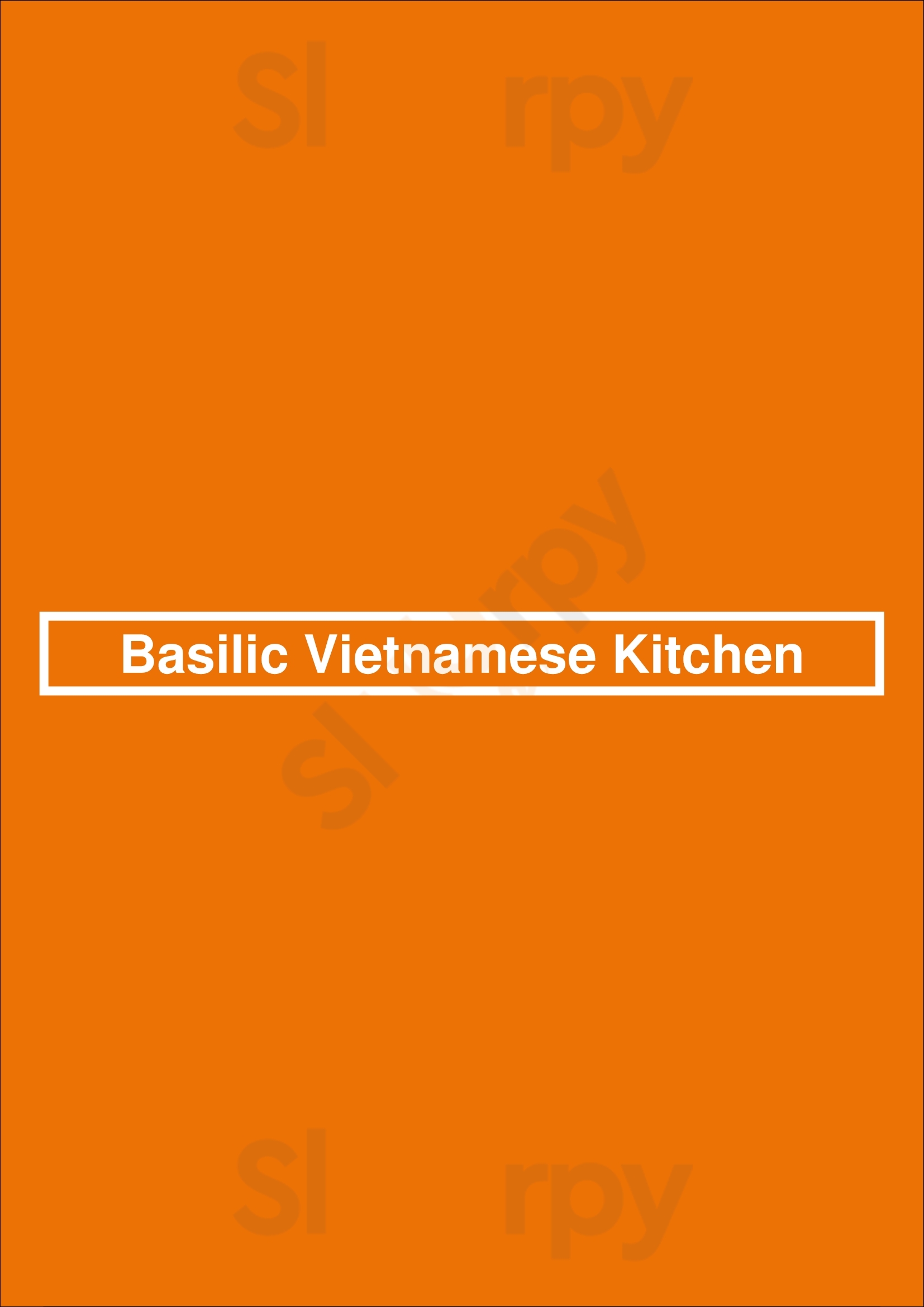 Basilic Vietnamese Kitchen Phoenix Menu - 1
