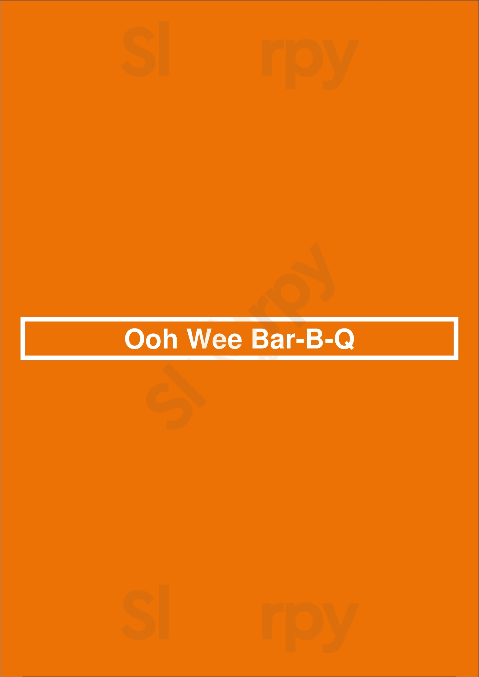 Ooh Wee Bar-b-q Nashville Menu - 1
