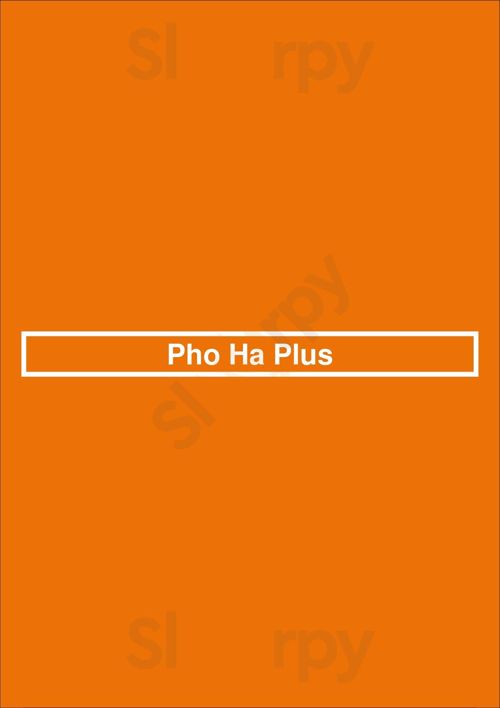 Pho Ha Plus Vietnamese Cuisine Anaheim Menu - 1