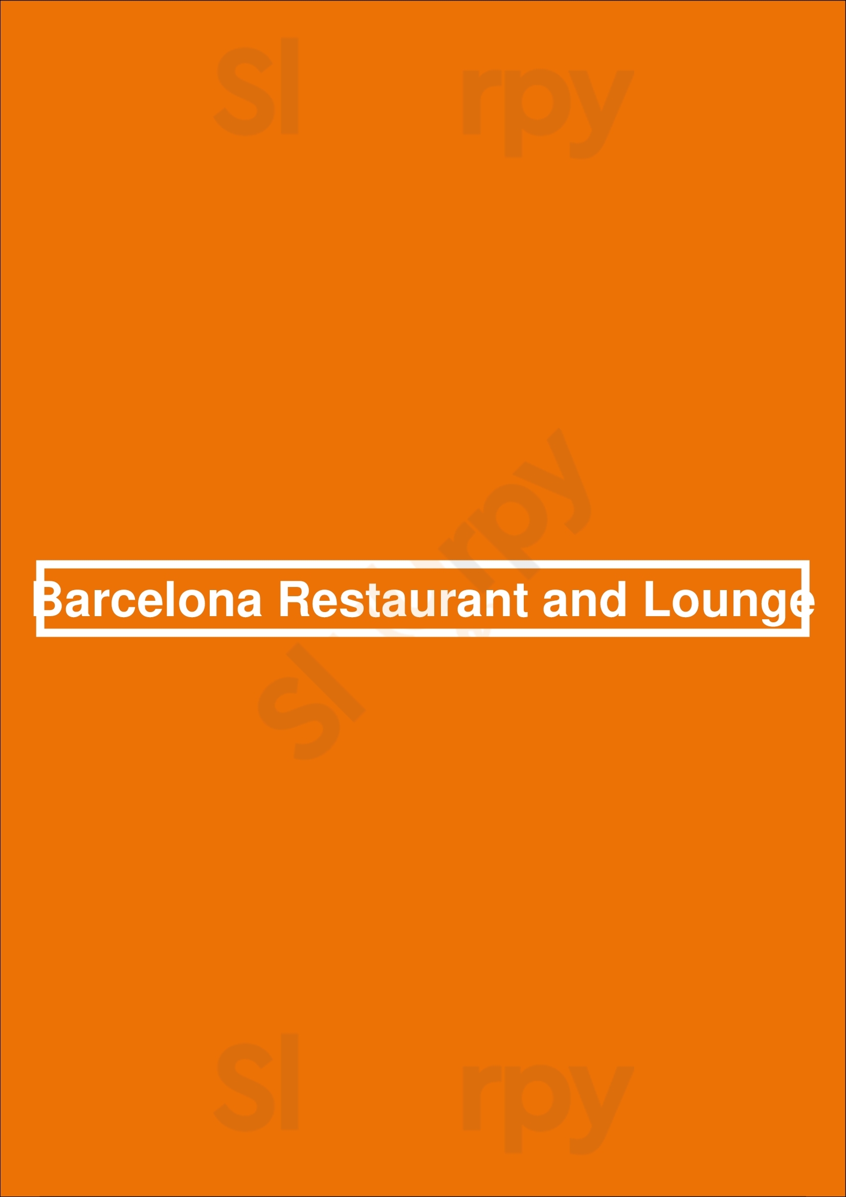 Main Menu - Barcelona Restaurant And Lounge