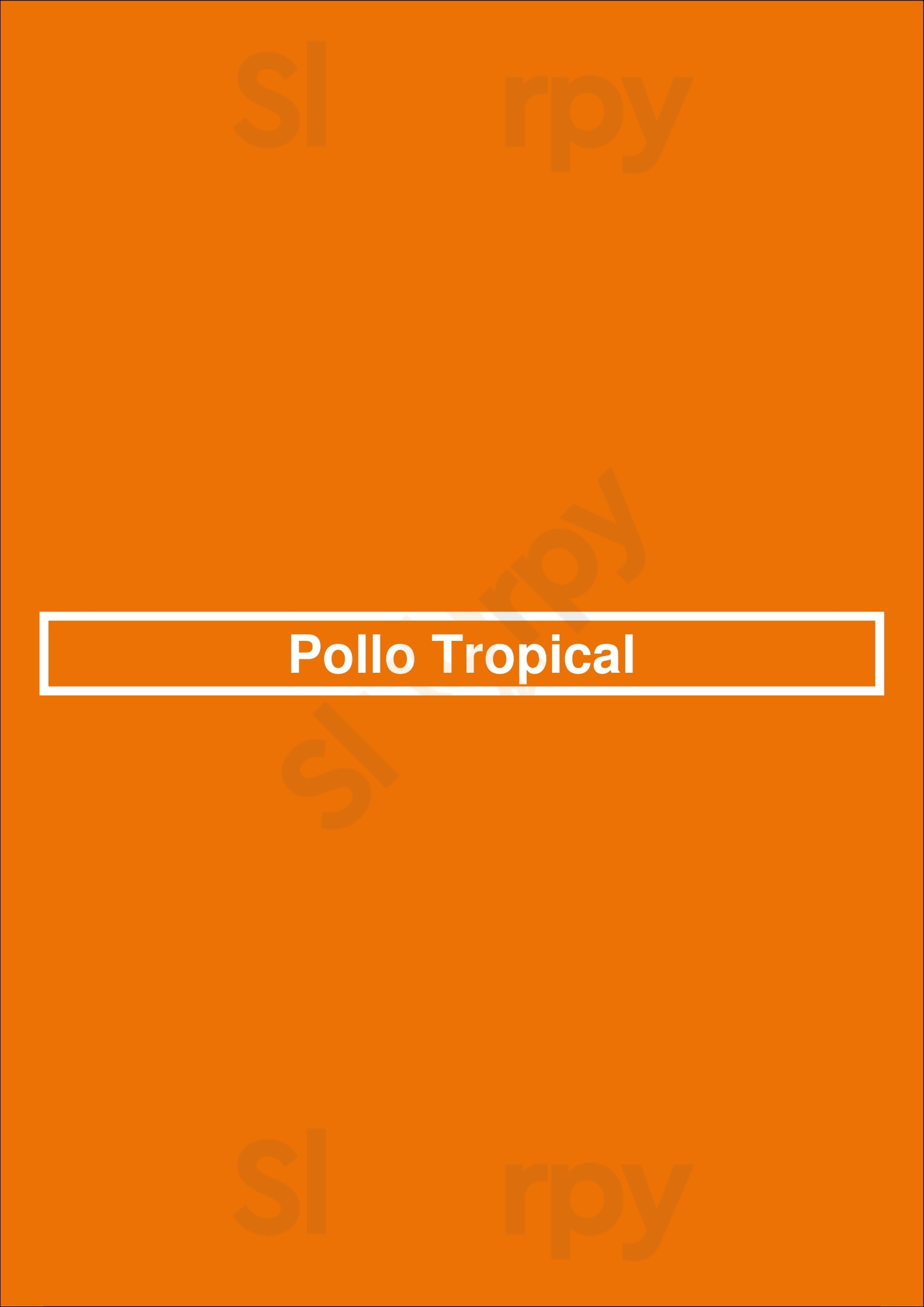 Pollo Tropical Orlando Menu - 1