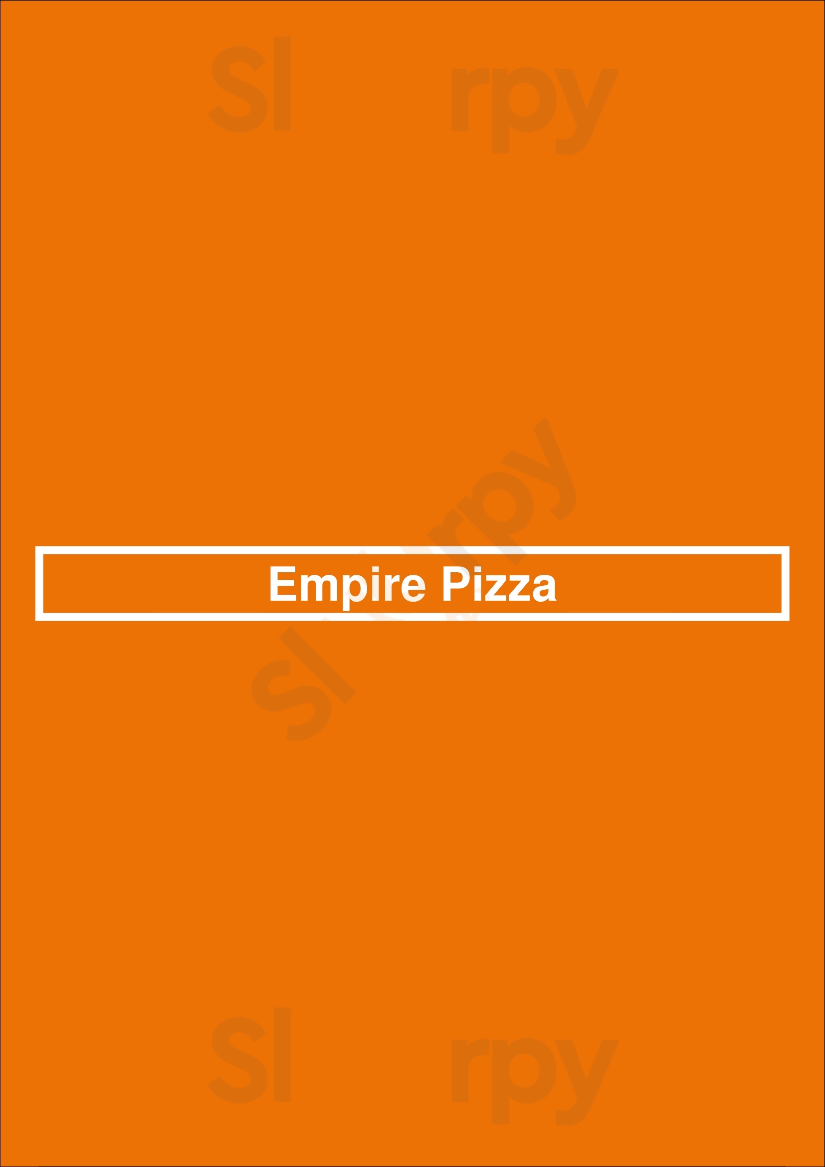 Empire Pizza Houston Menu - 1