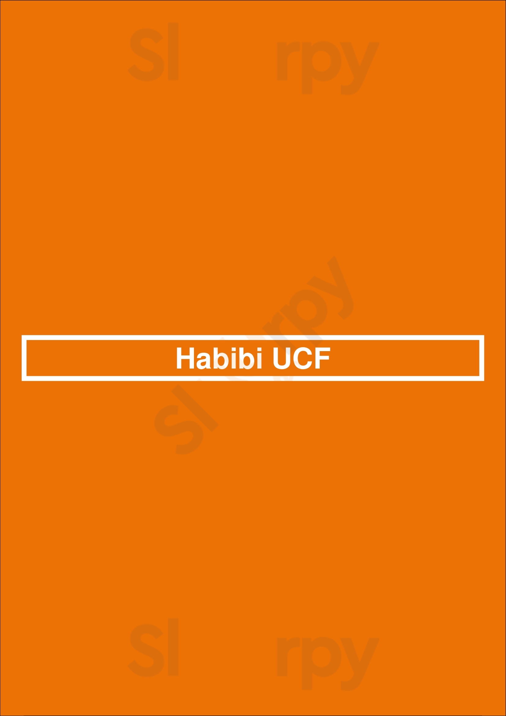 Habibi Ucf Orlando Menu - 1