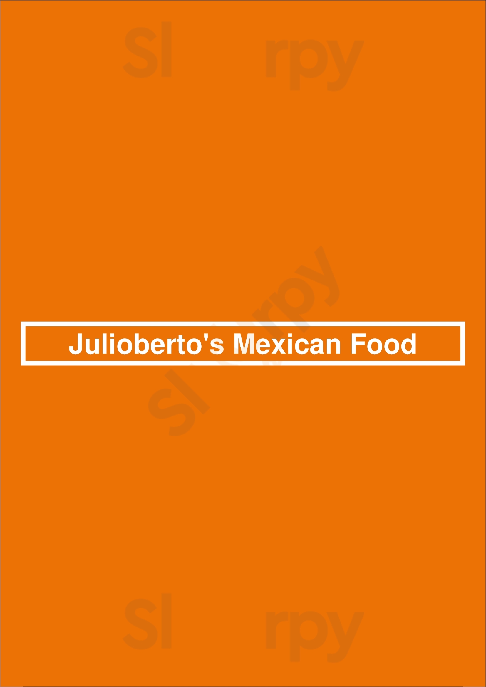 Juliobertos Mexican Food Phoenix Menu - 1