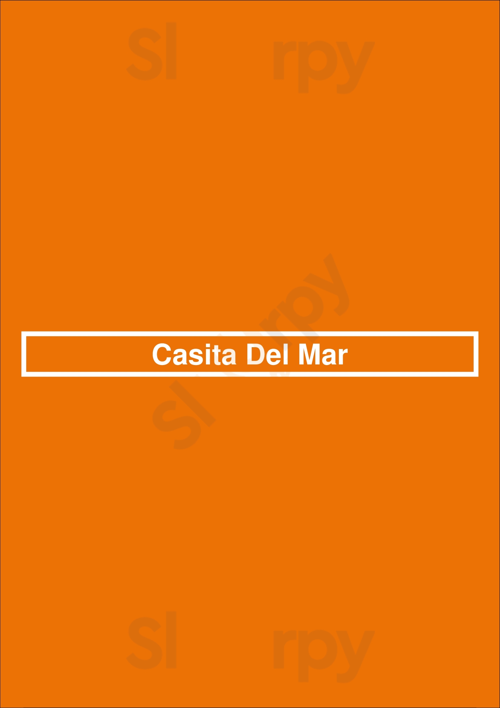 Casita Del Mar Phoenix Menu - 1