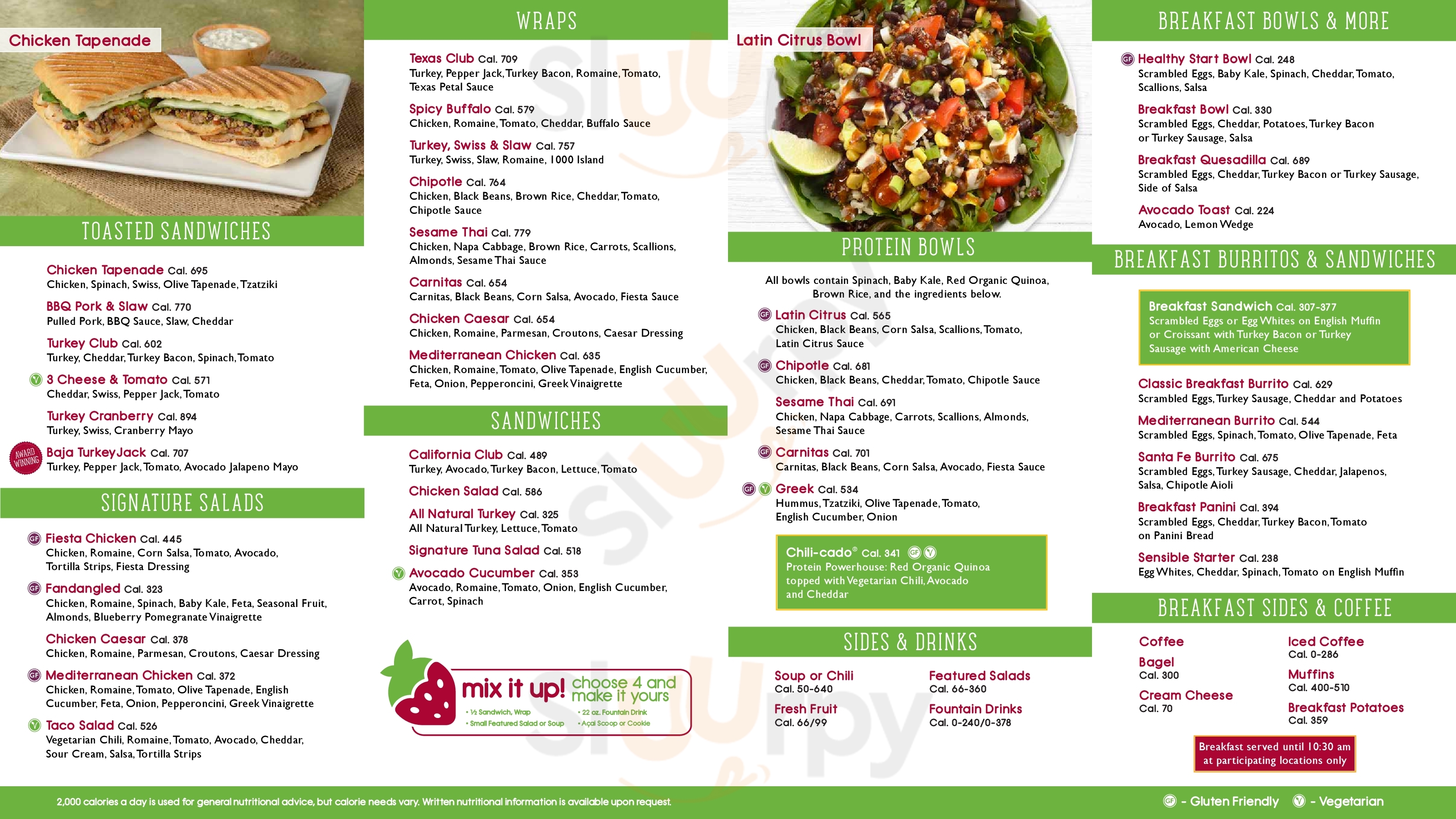 Nature's Table Orlando Menu - 1