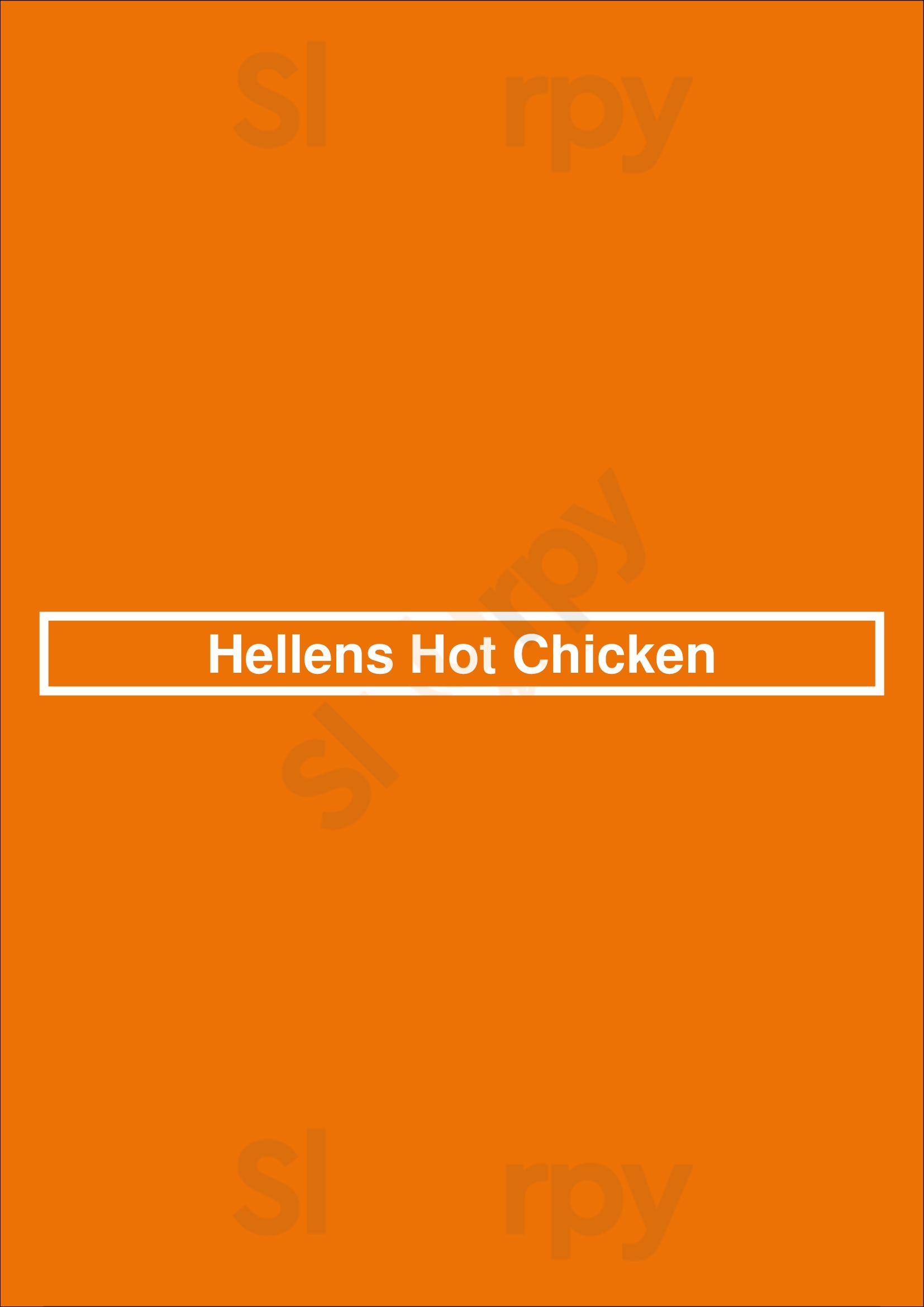 Helen's Hot Chicken Nashville Menu - 1