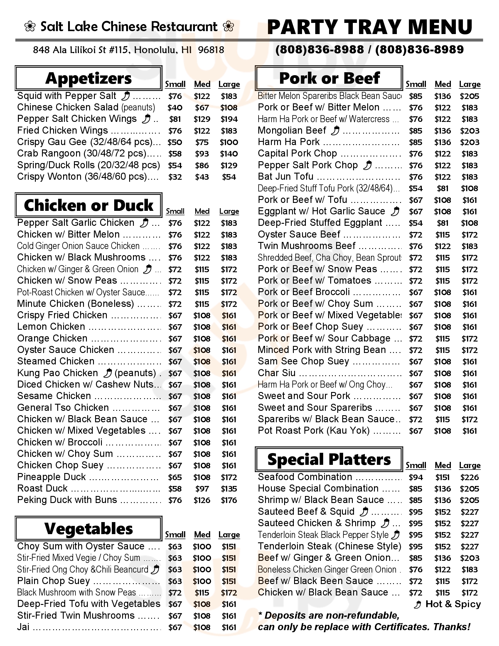 Main Menu - Islanders Drive In