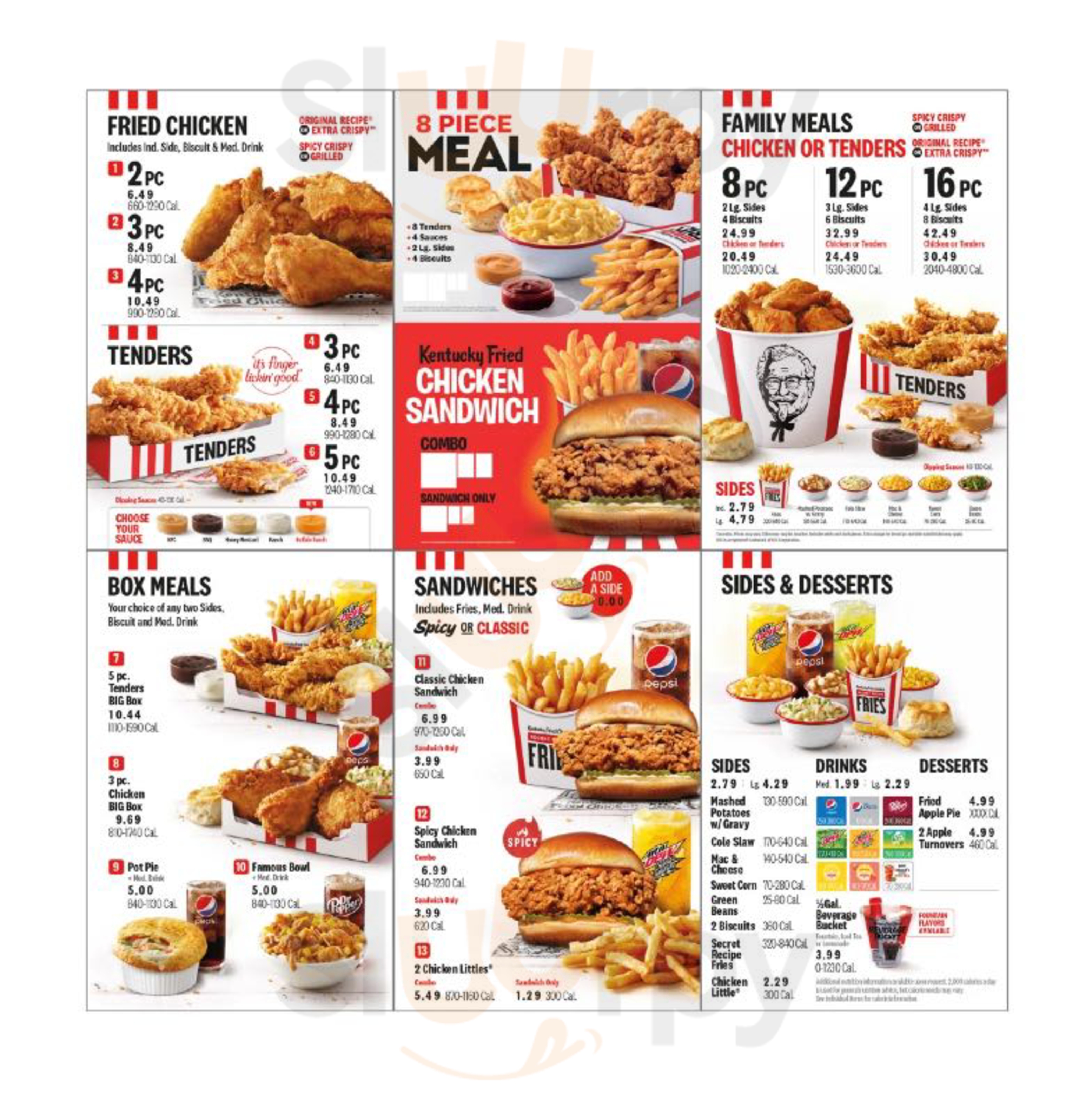 Kfc Nashville Menu - 1