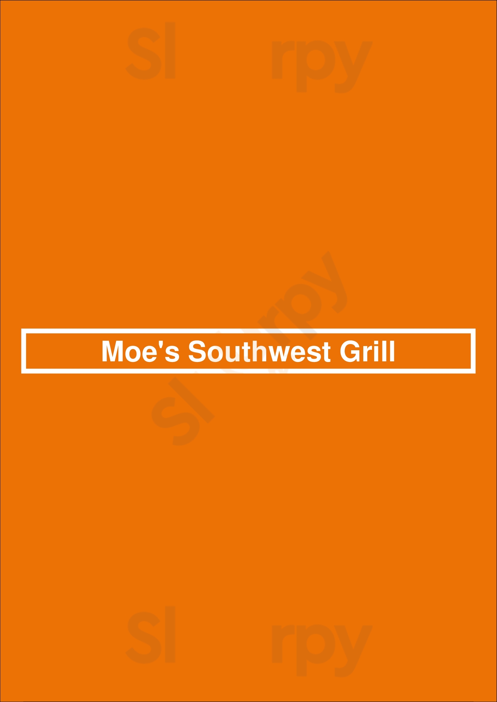 Moe's Southwest Grill Orlando Menu - 1