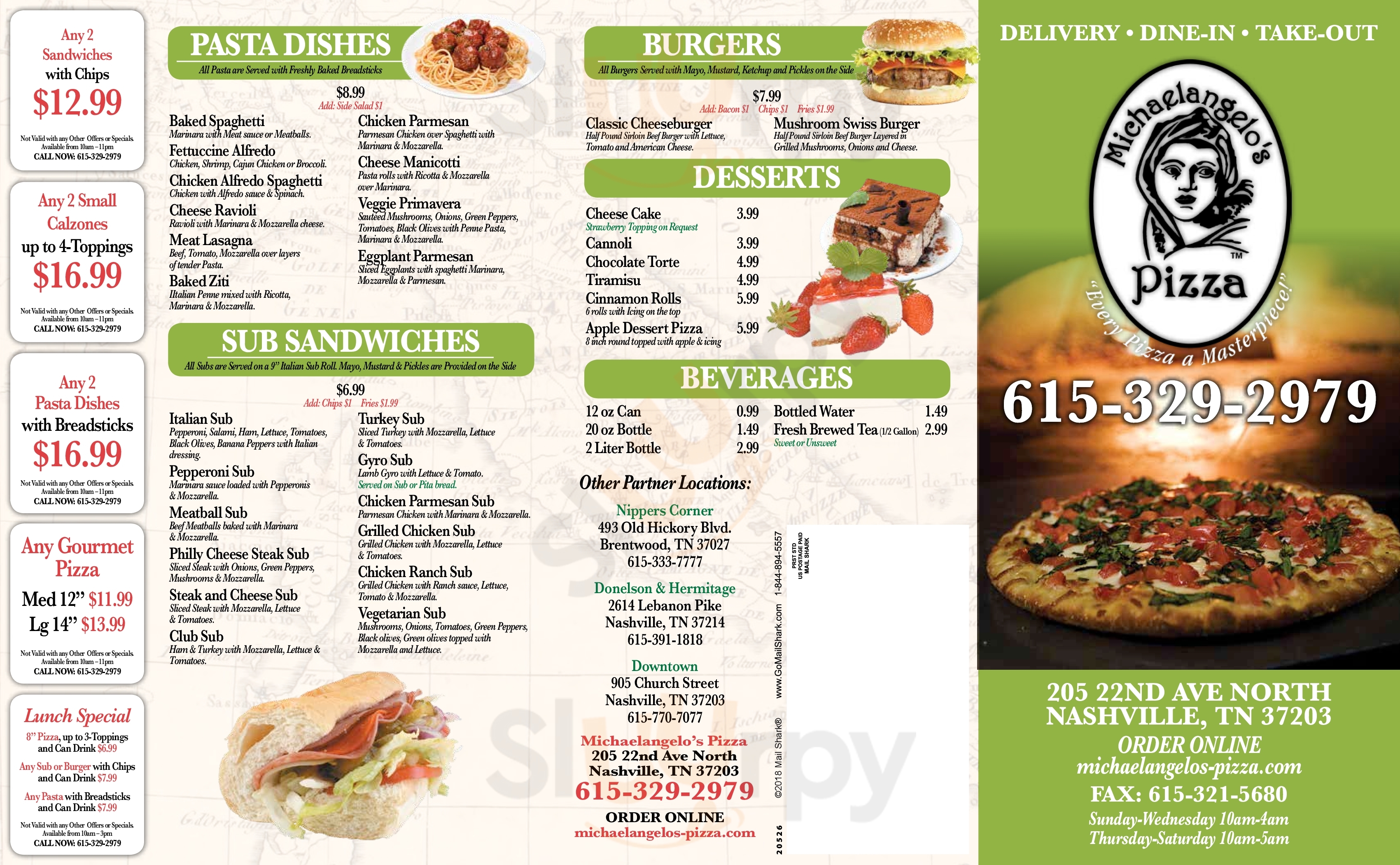 22nd Street Cafe Nashville Menu - 1