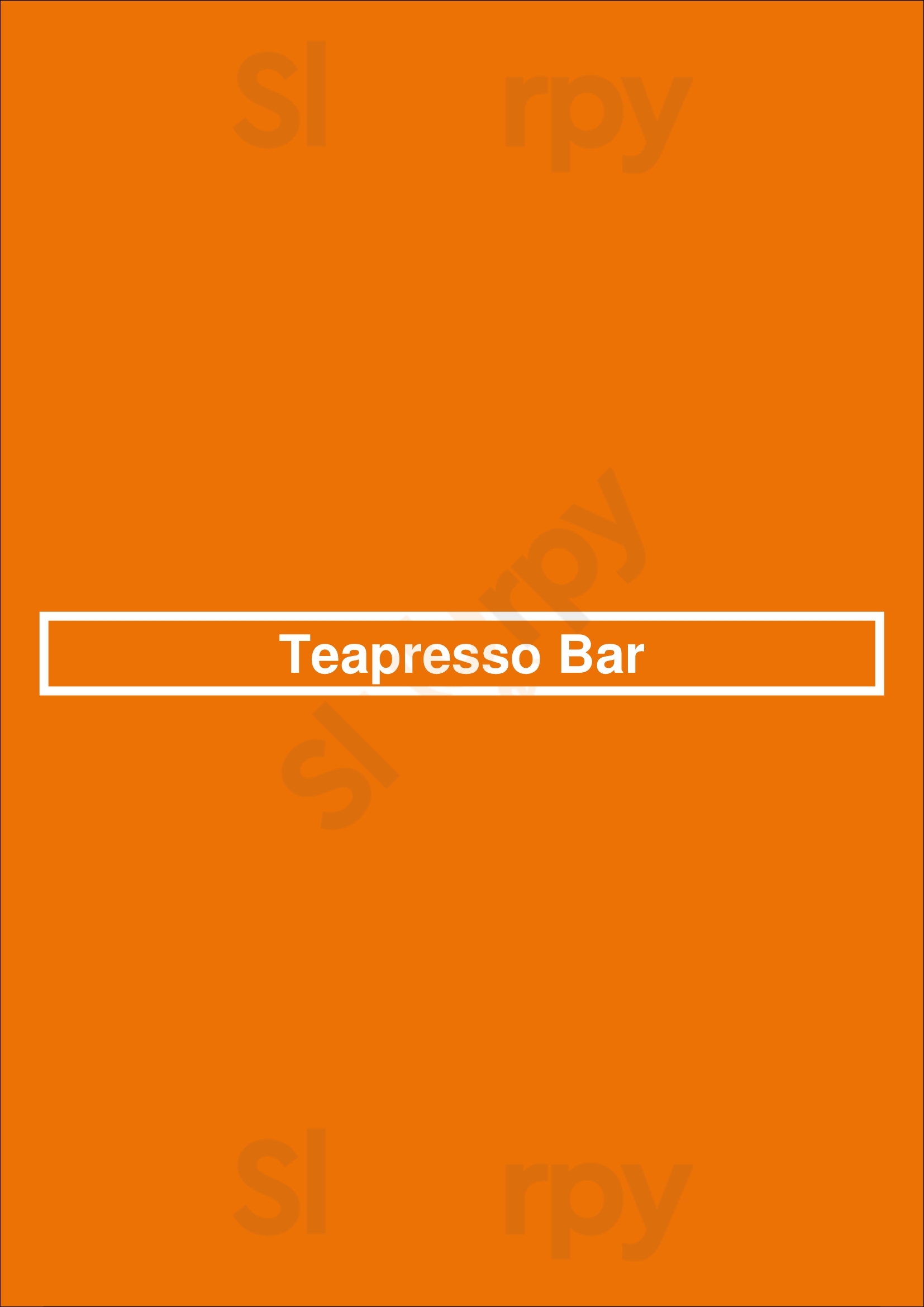 Teapresso Bar Honolulu Menu - 1