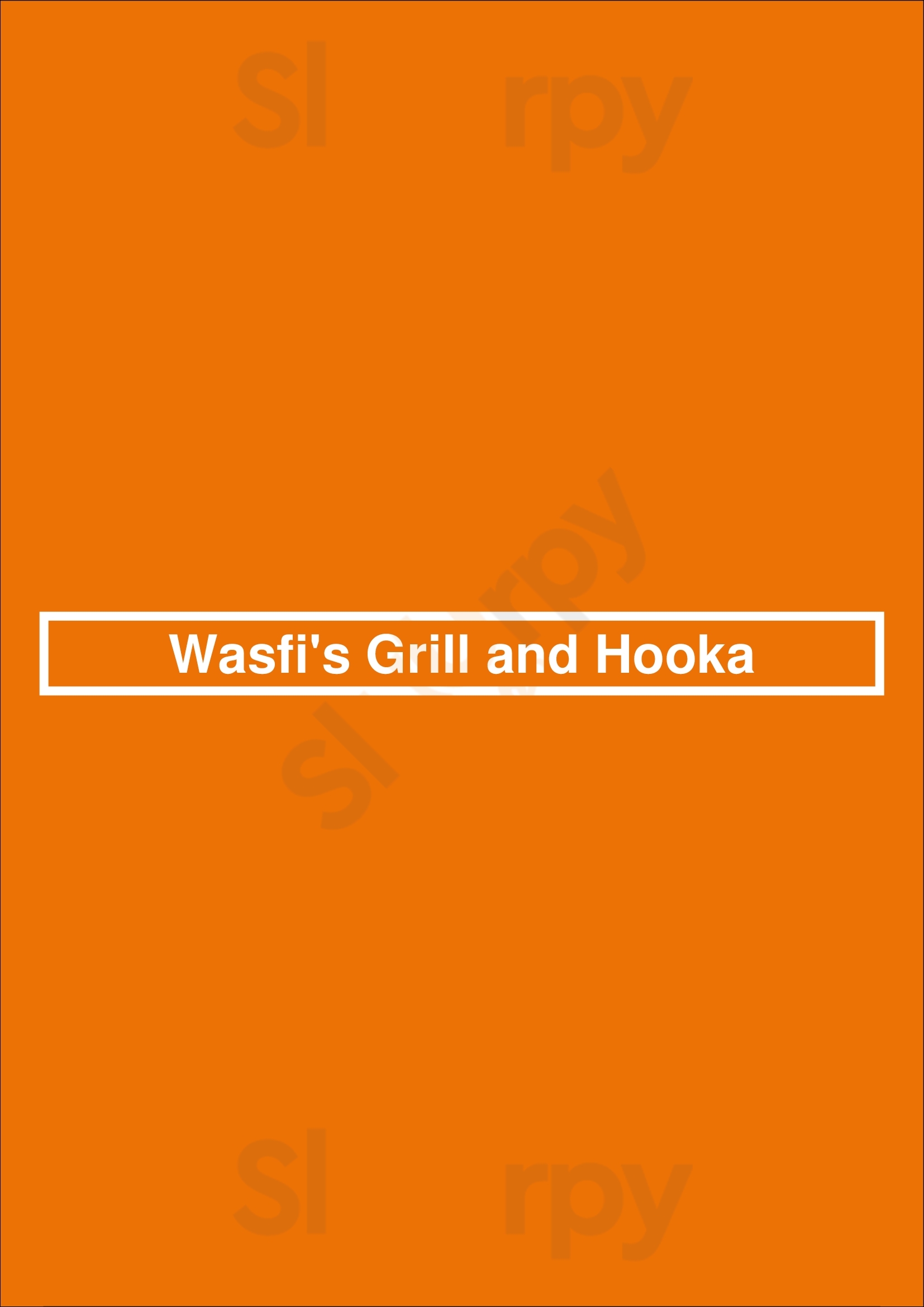 Wasfi's Grill And Hooka Houston Menu - 1